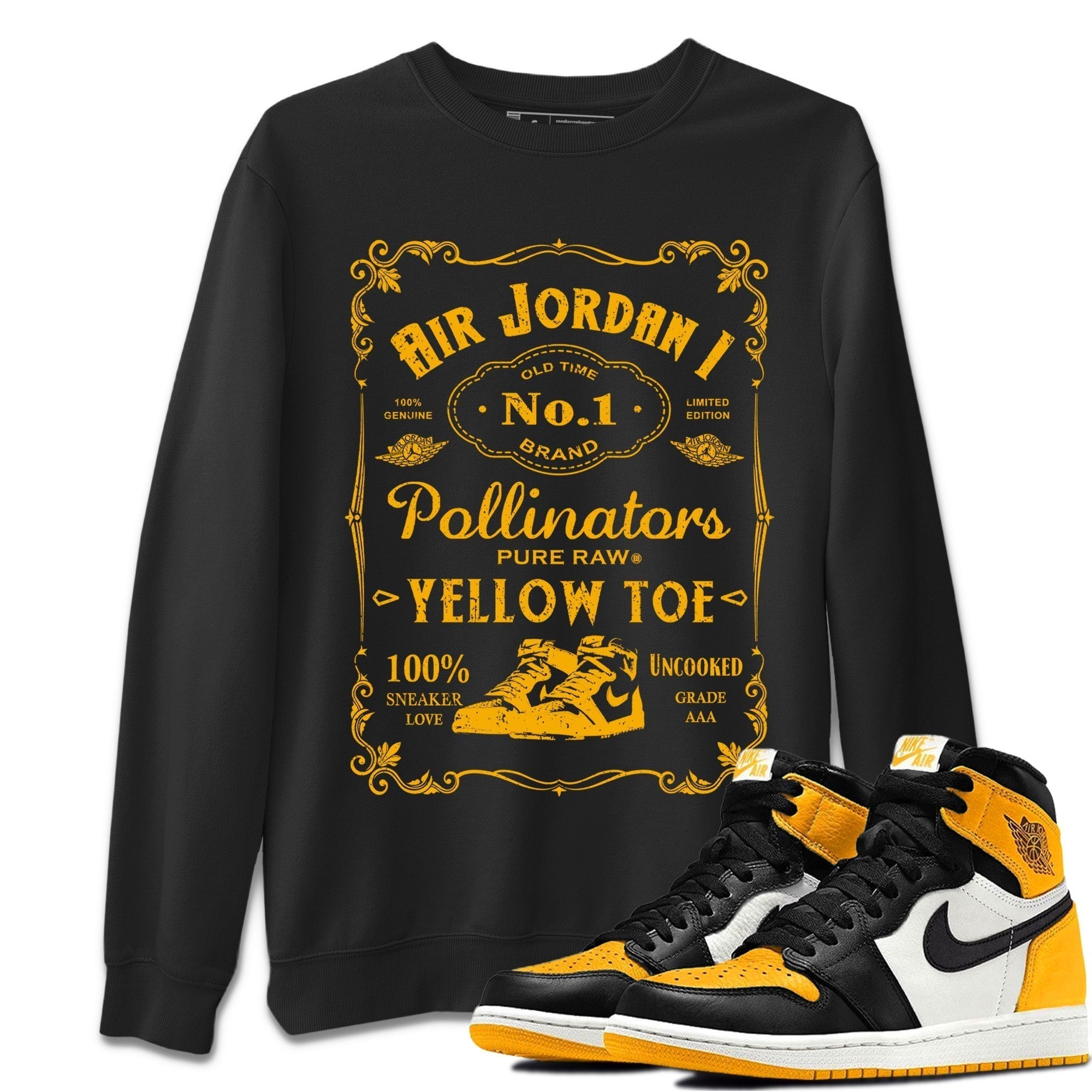 snkmatch Label Unisex Tops - Air Jordan 1 Yellow Toe