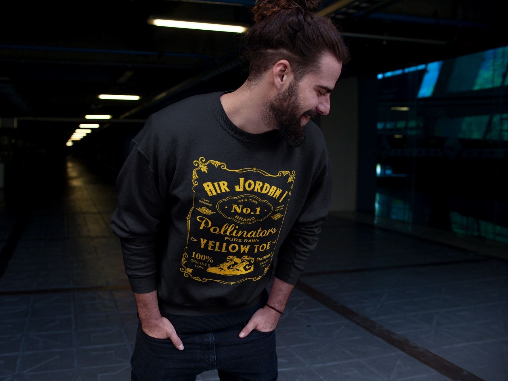 snkmatch Label Unisex Tops - Air Jordan 1 Yellow Toe