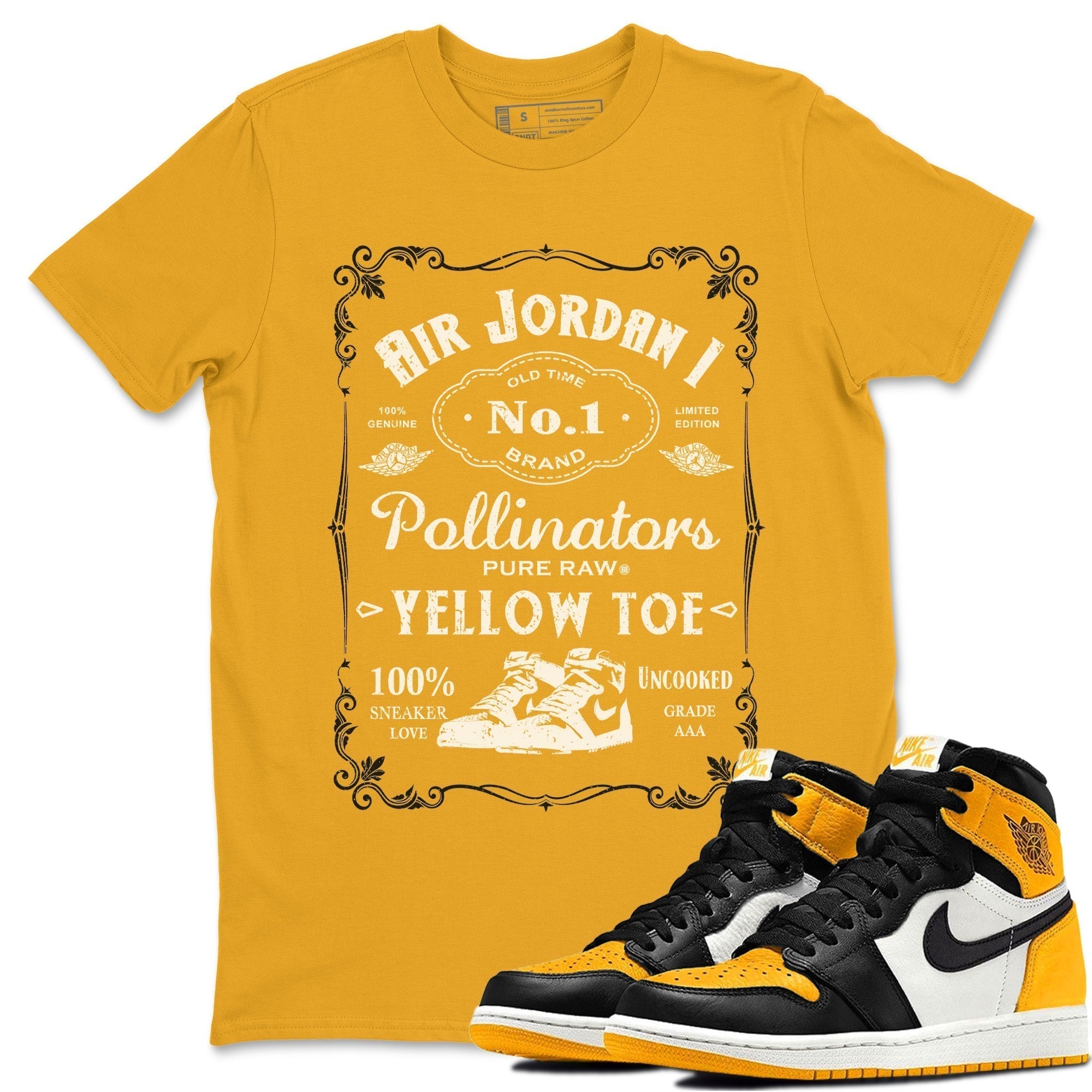 snkmatch Label Unisex Tops - Air Jordan 1 Yellow Toe