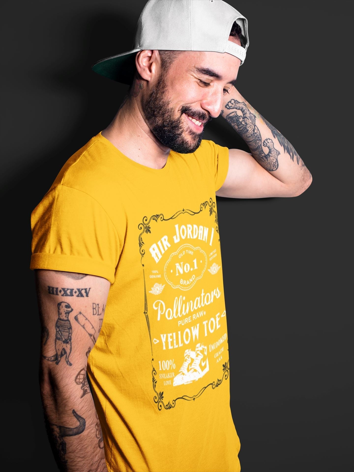 snkmatch Label Unisex Tops - Air Jordan 1 Yellow Toe