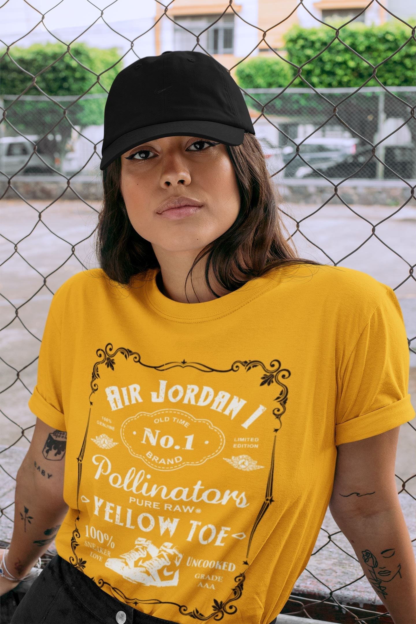 snkmatch Label Unisex Tops - Air Jordan 1 Yellow Toe
