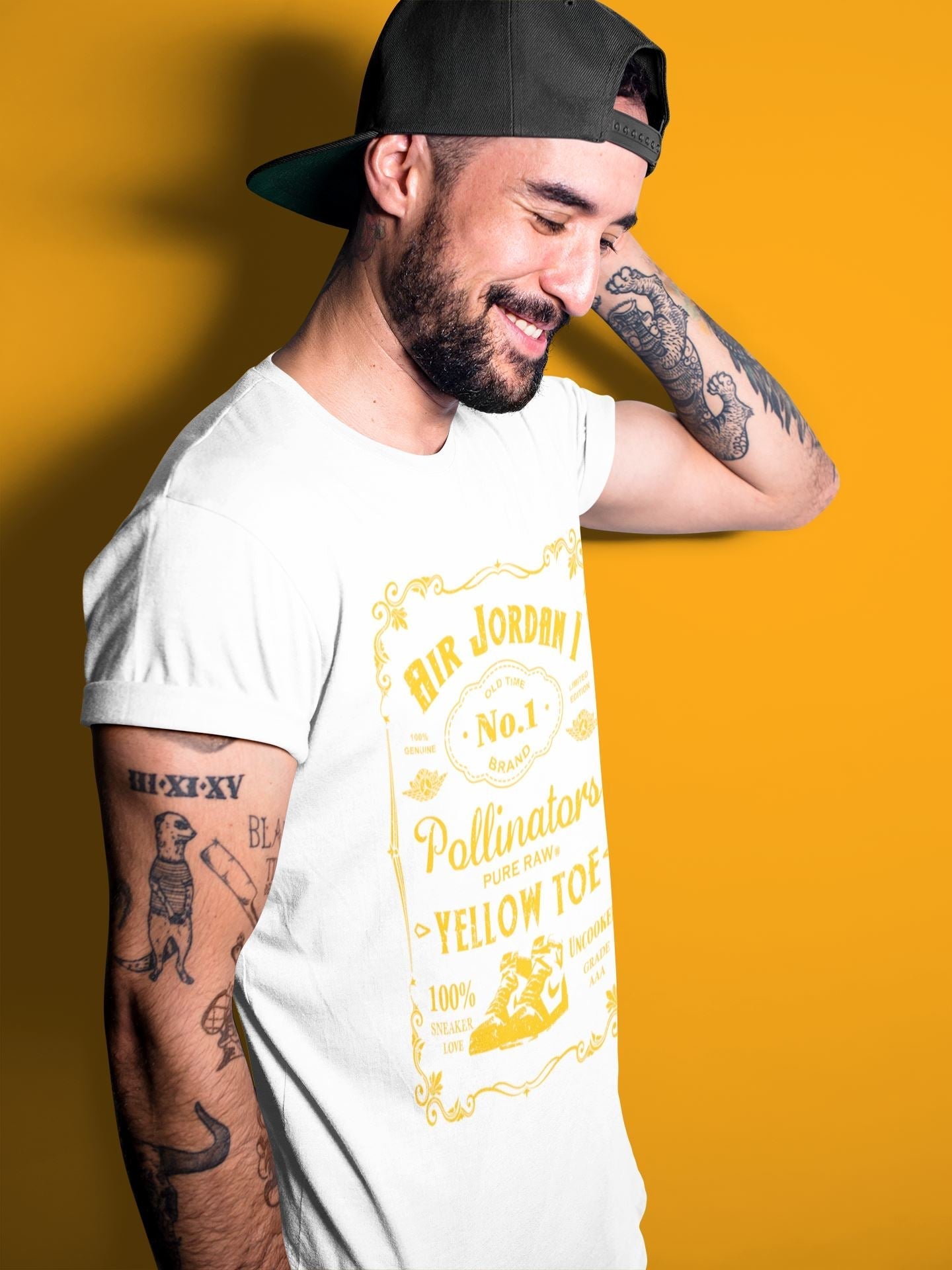 snkmatch Label Unisex Tops - Air Jordan 1 Yellow Toe