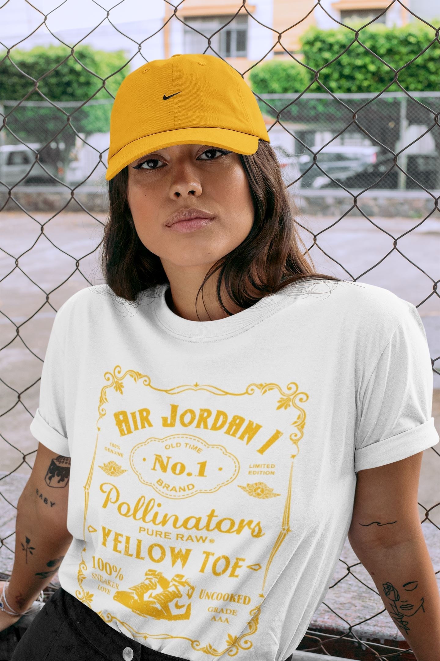 snkmatch Label Unisex Tops - Air Jordan 1 Yellow Toe