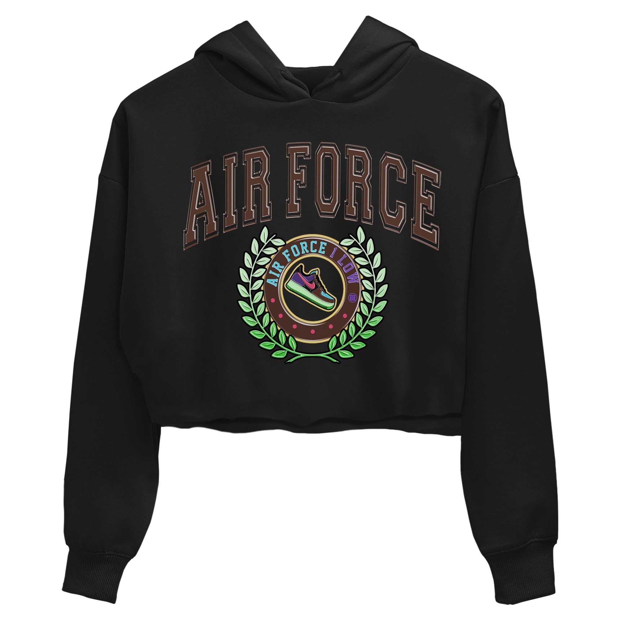 snkmatch Letter Women's Tops - Air Force 1 Undefeated Fauna Brown