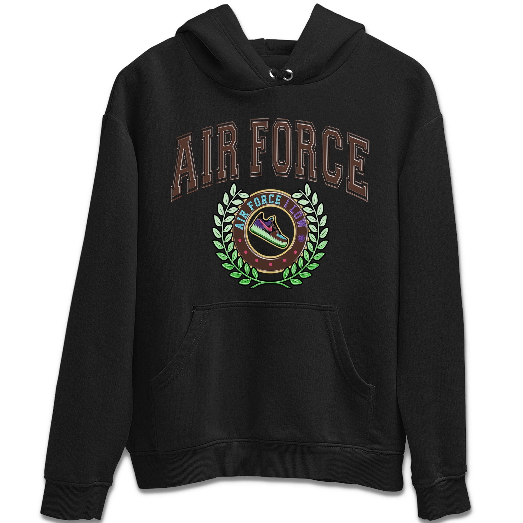 snkmatch Letter Unisex Tops - Air Force 1 Undefeated Fauna Brown