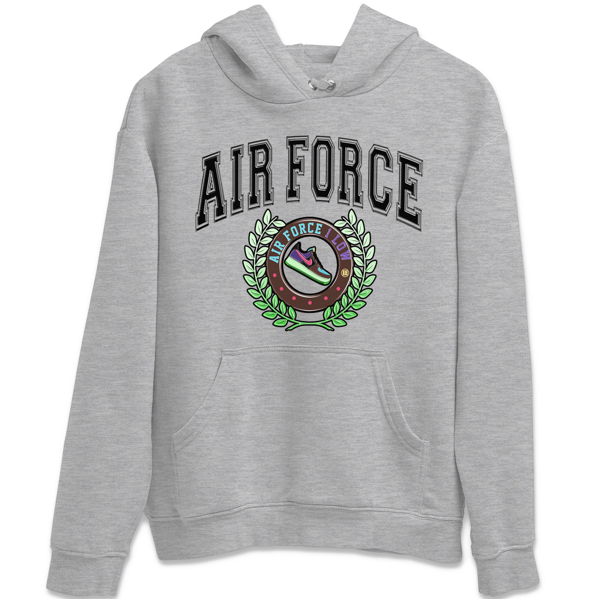 snkmatch Letter Unisex Tops - Air Force 1 Undefeated Fauna Brown
