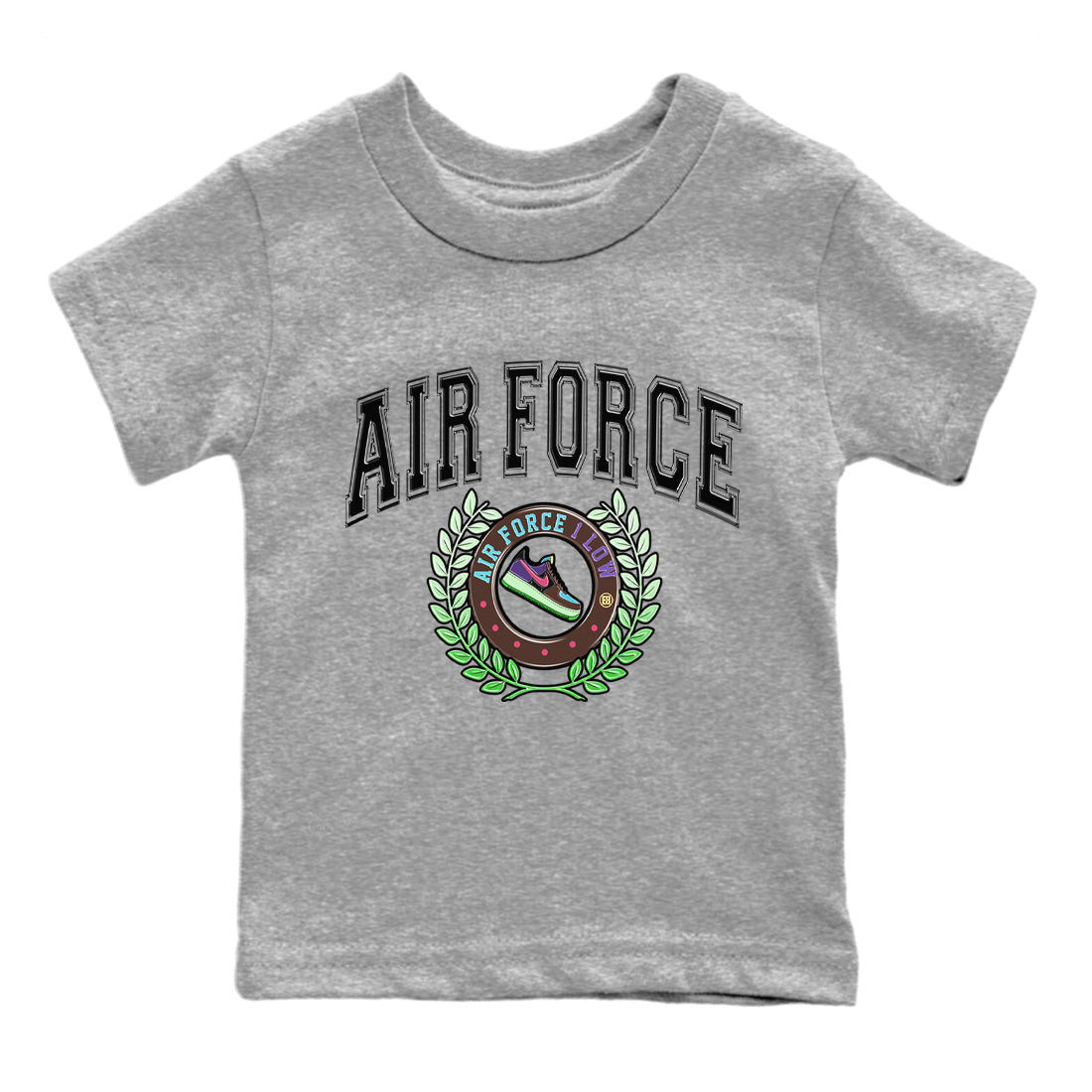snkmatch Letter Kids Tops - Air Force 1 Undefeated Fauna Brown