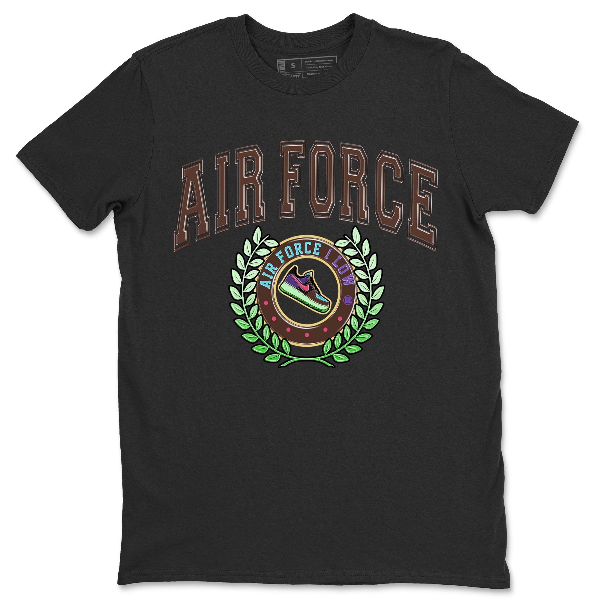 snkmatch Letter Unisex Tops - Air Force 1 Undefeated Fauna Brown