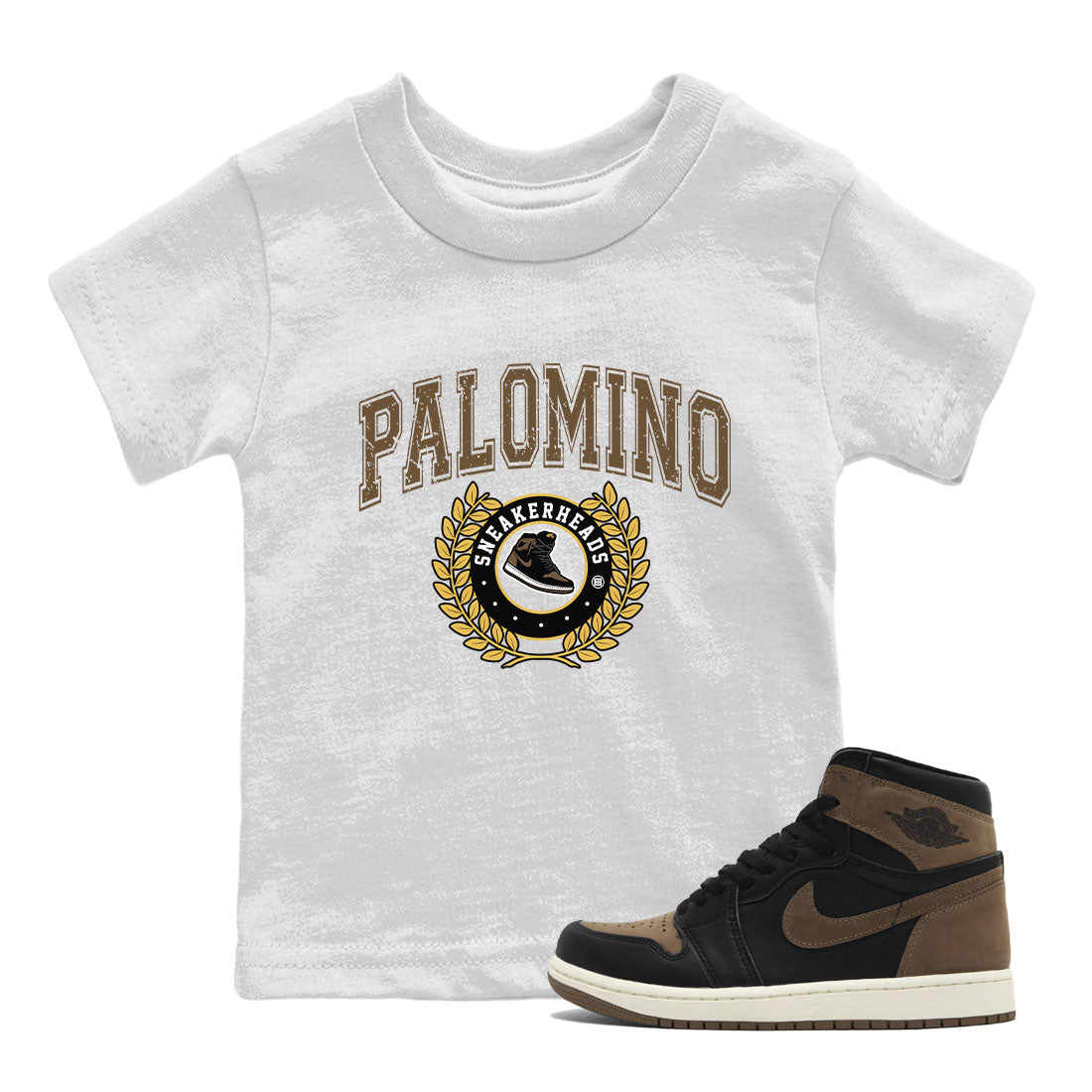 snkmatch Letter snkmatch Tee Kids - Air Jordan 1 Palomino