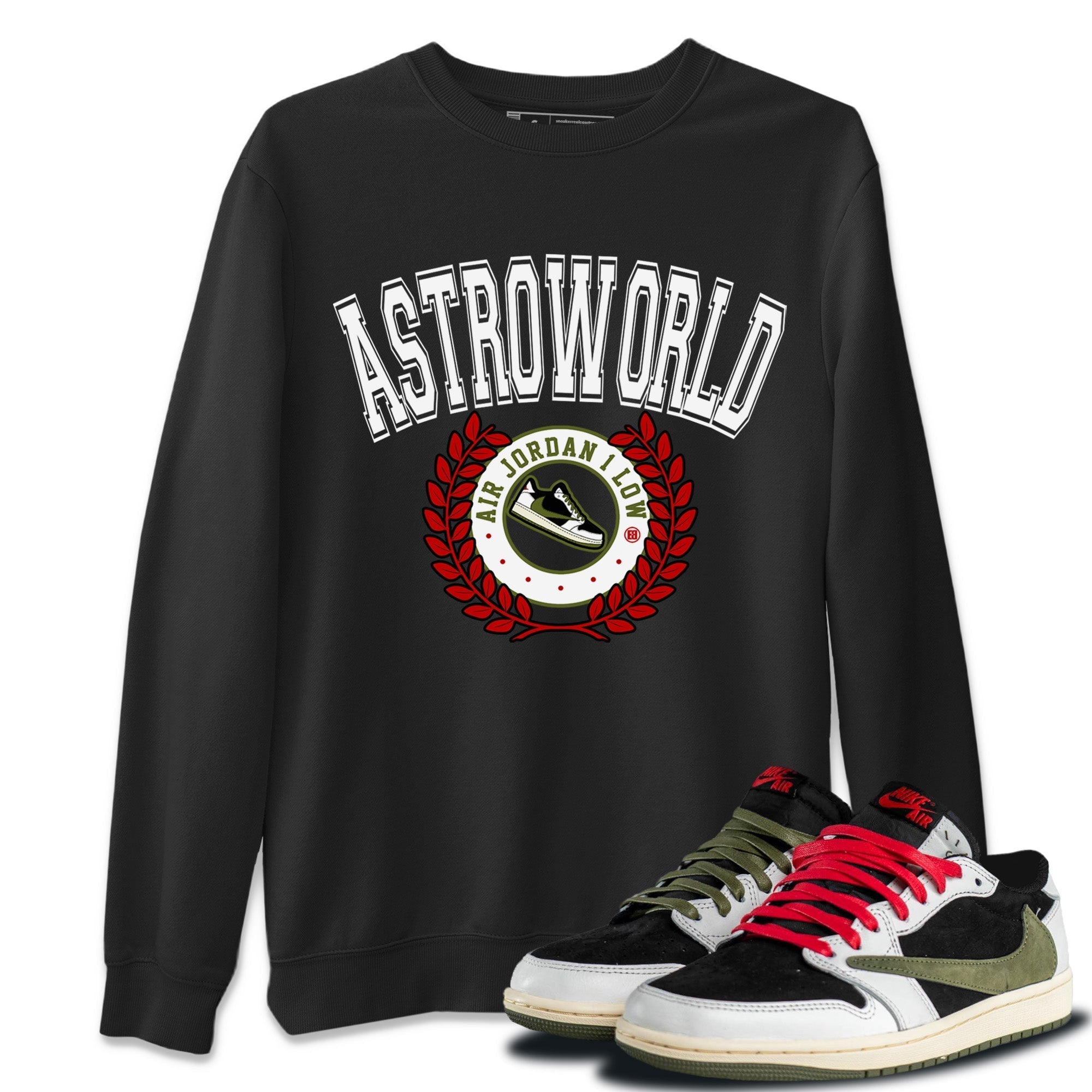 snkmatch Letter Unisex Tops - Air Jordan 1 Travis Scott Olive