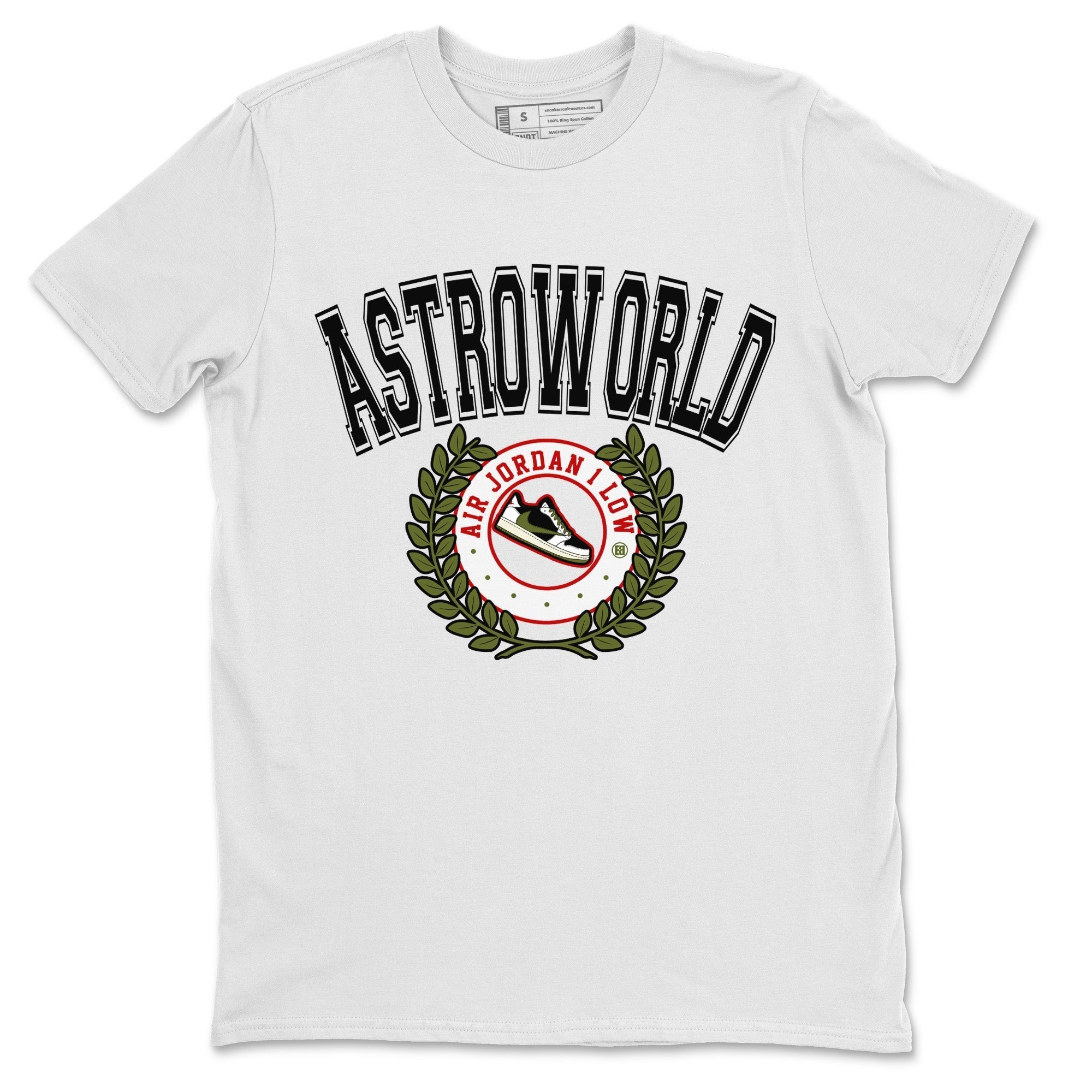 snkmatch Letter Unisex Tops - Air Jordan 1 Travis Scott Olive