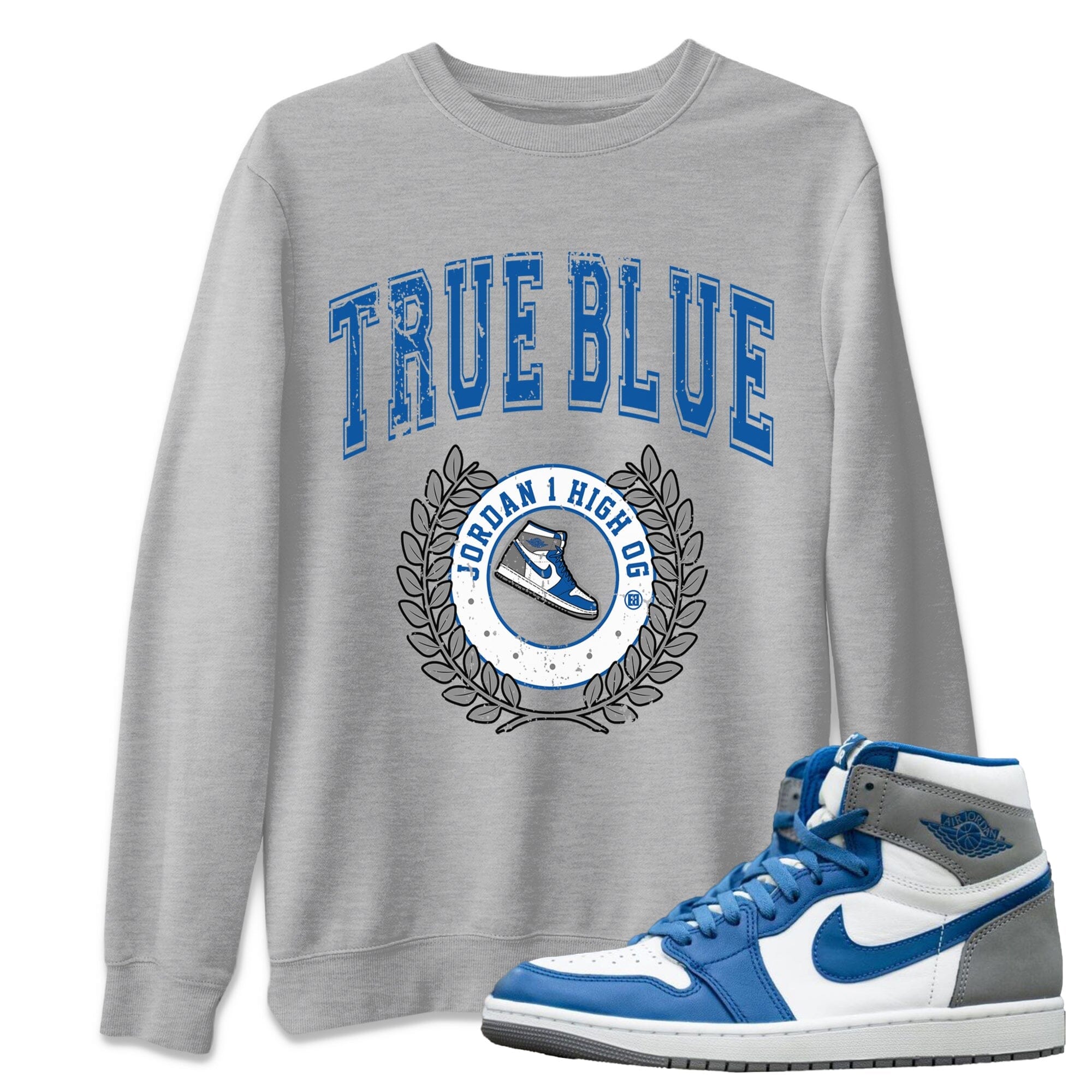 snkmatch Letter Unisex Tops - Air Jordan 1 True Blue