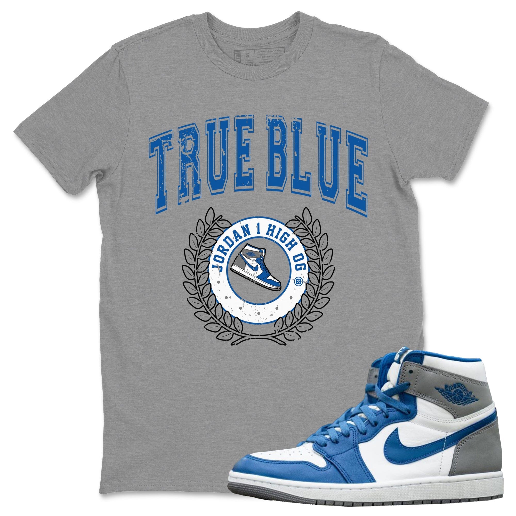 snkmatch Letter Unisex Tops - Air Jordan 1 True Blue