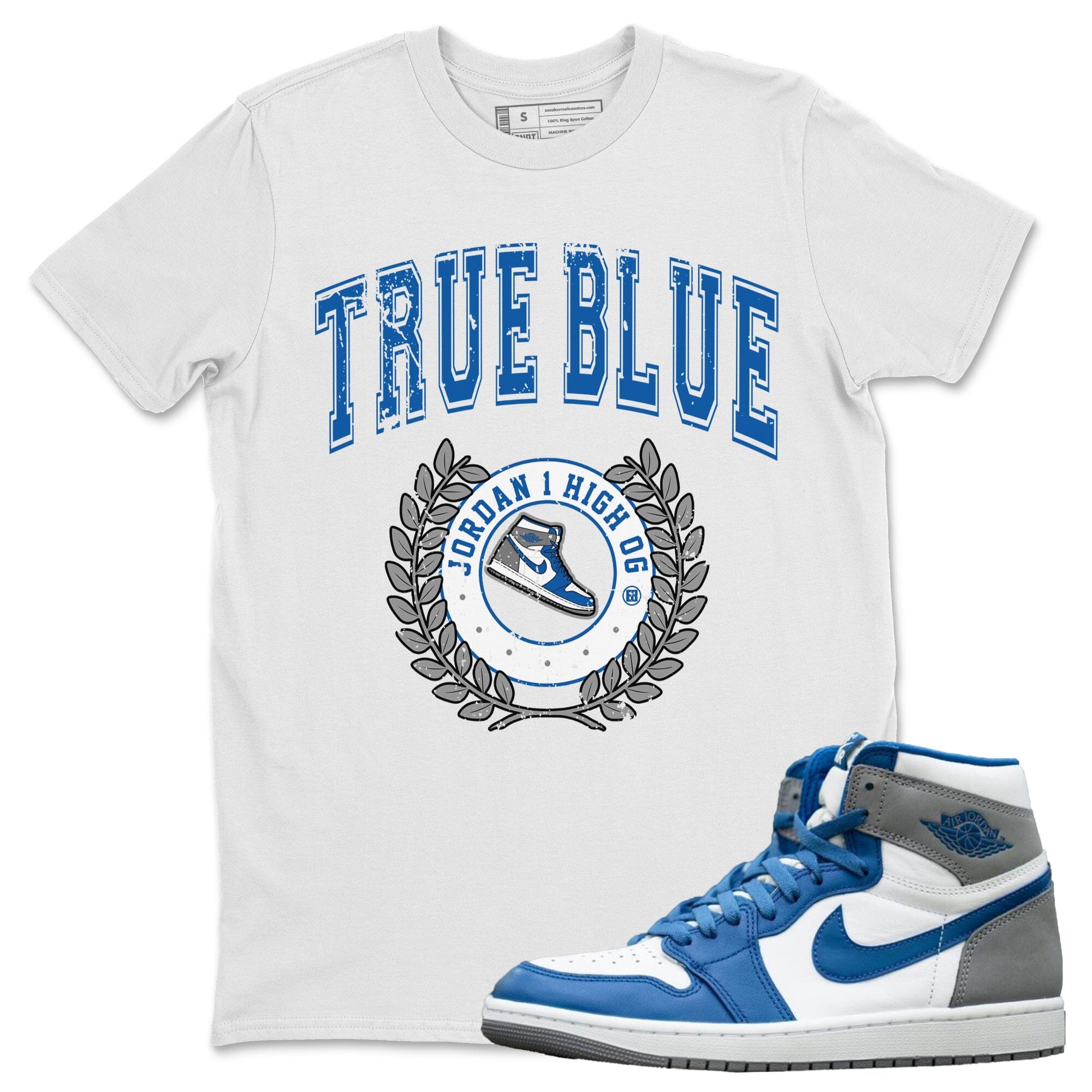 snkmatch Letter Unisex Tops - Air Jordan 1 True Blue