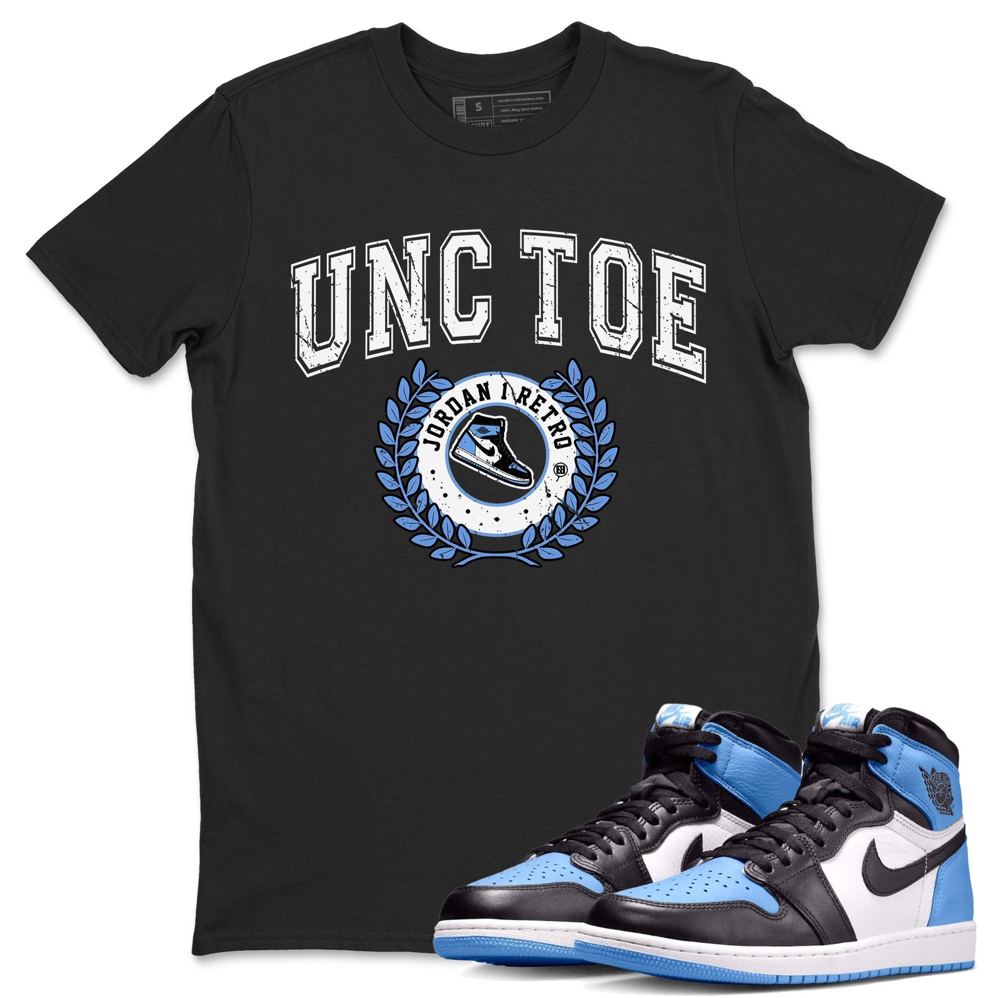 snkmatch Letter snkmatch Tee - Air Jordan 1 UNC Toe