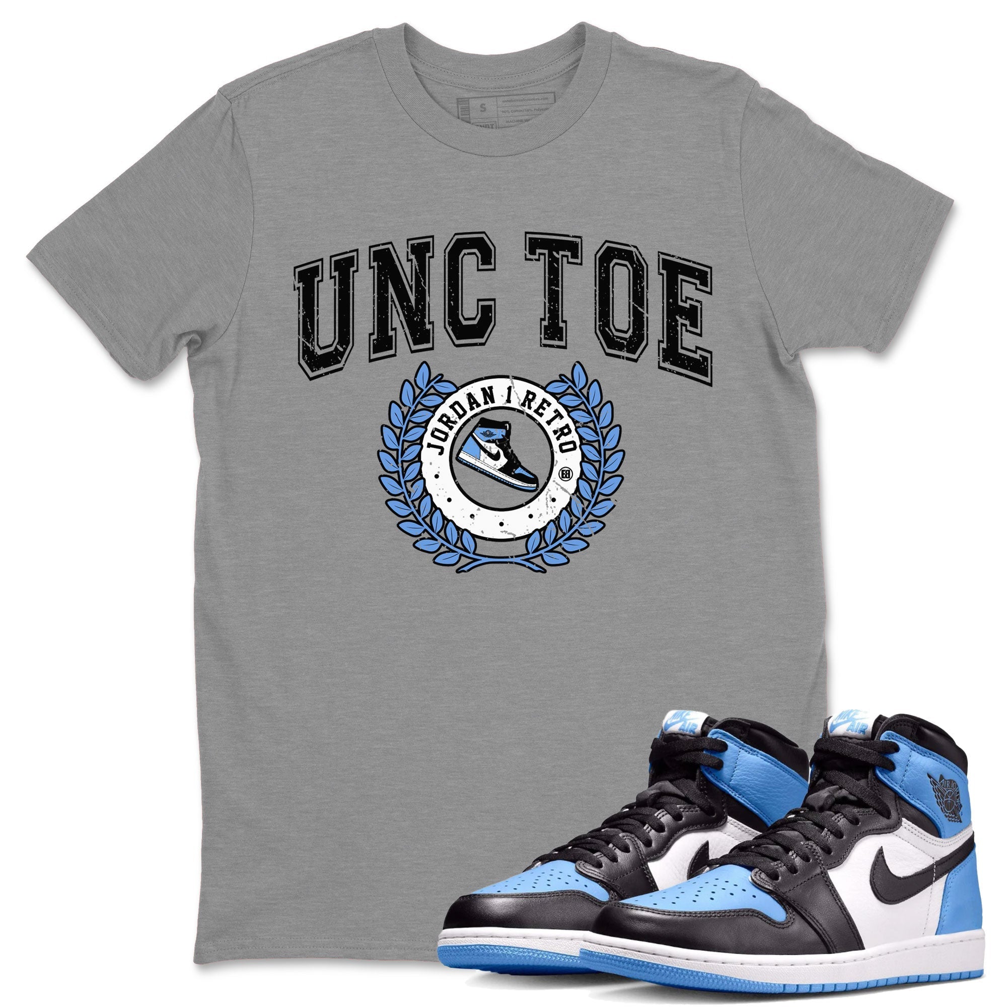 snkmatch Letter snkmatch Tee - Air Jordan 1 UNC Toe