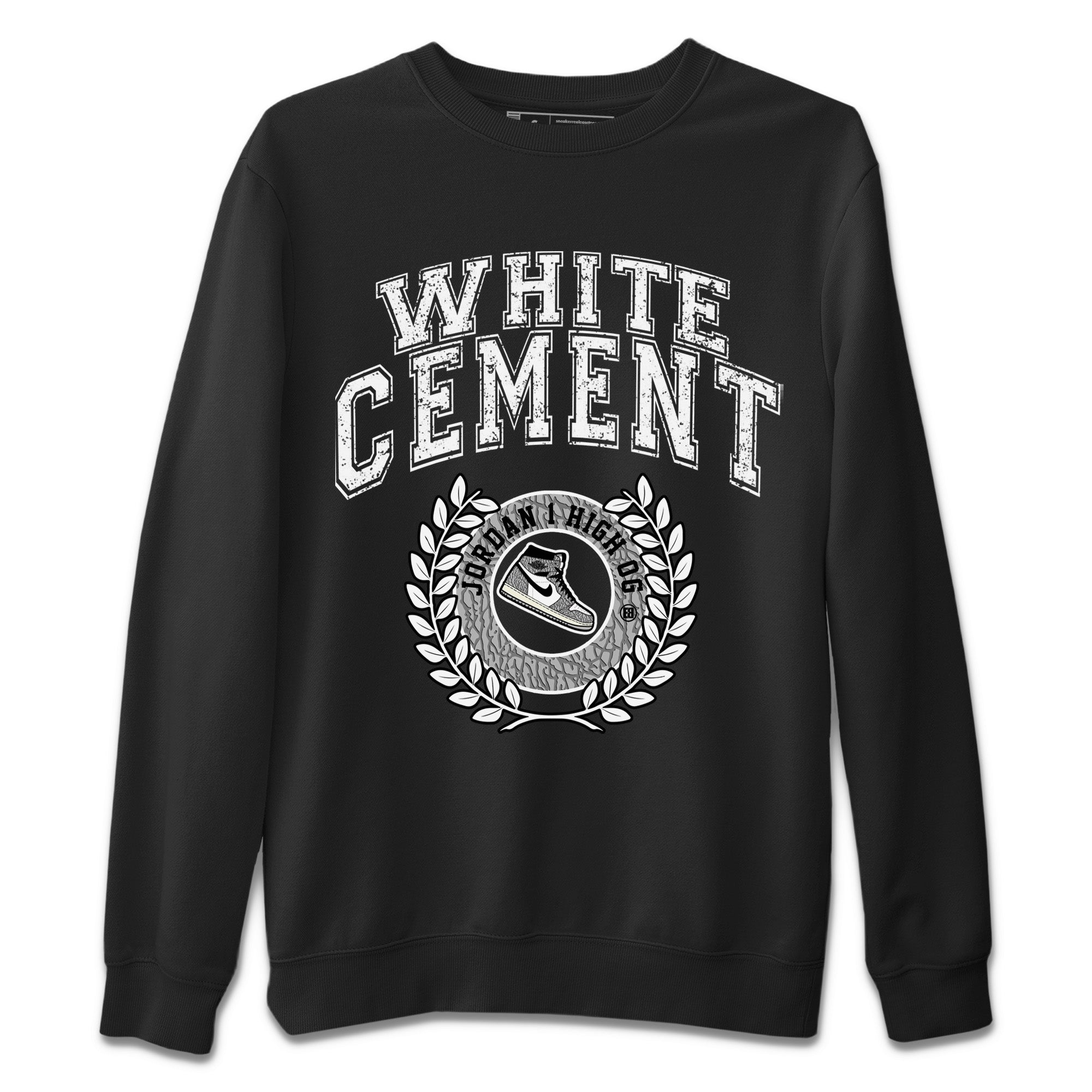 snkmatch Letter Unisex Tops - Air Jordan 1 White Cement