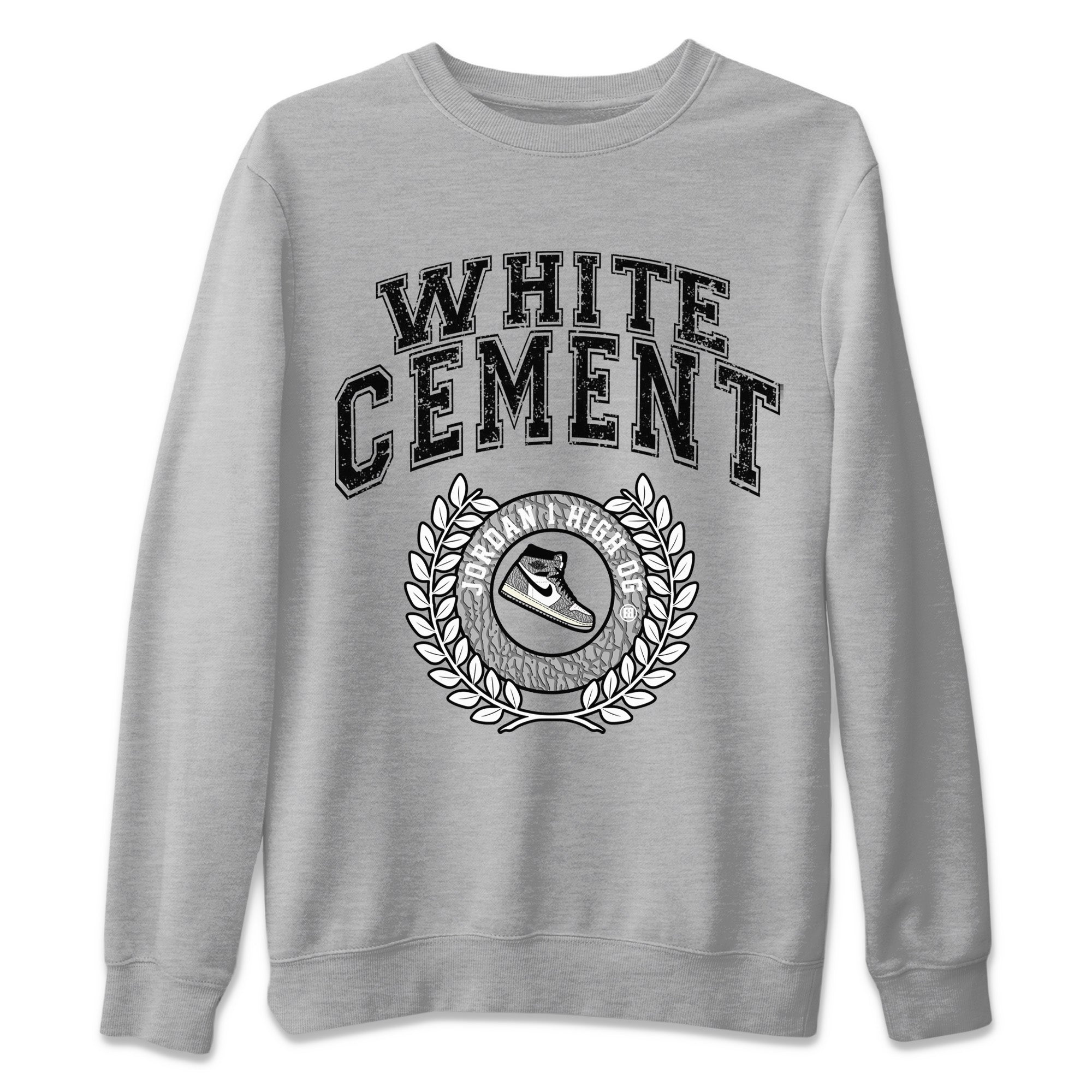 snkmatch Letter Unisex Tops - Air Jordan 1 White Cement
