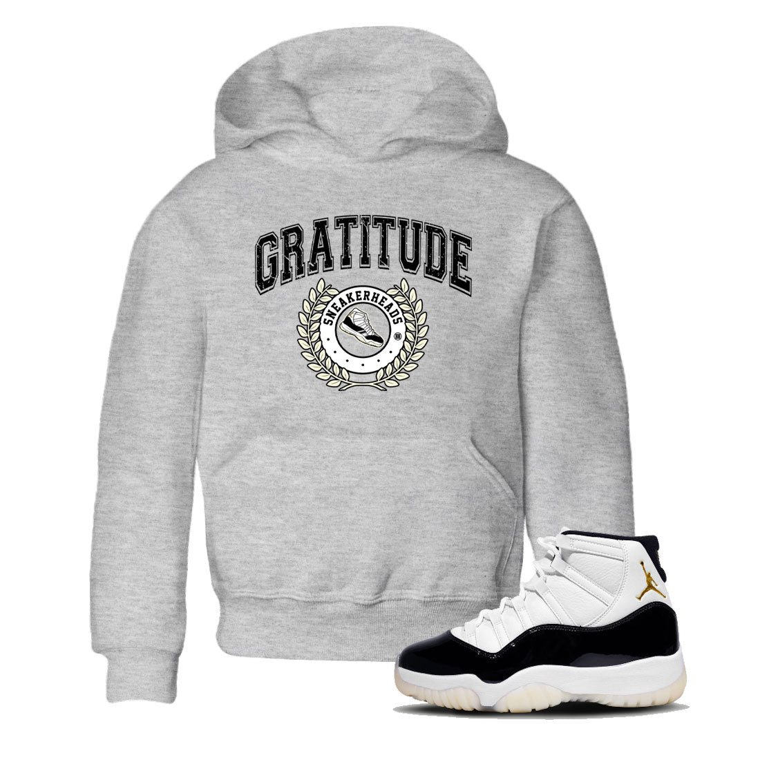 snkmatch Letter snkmatch Tee Kids - Air Jordan 11 Gratitude