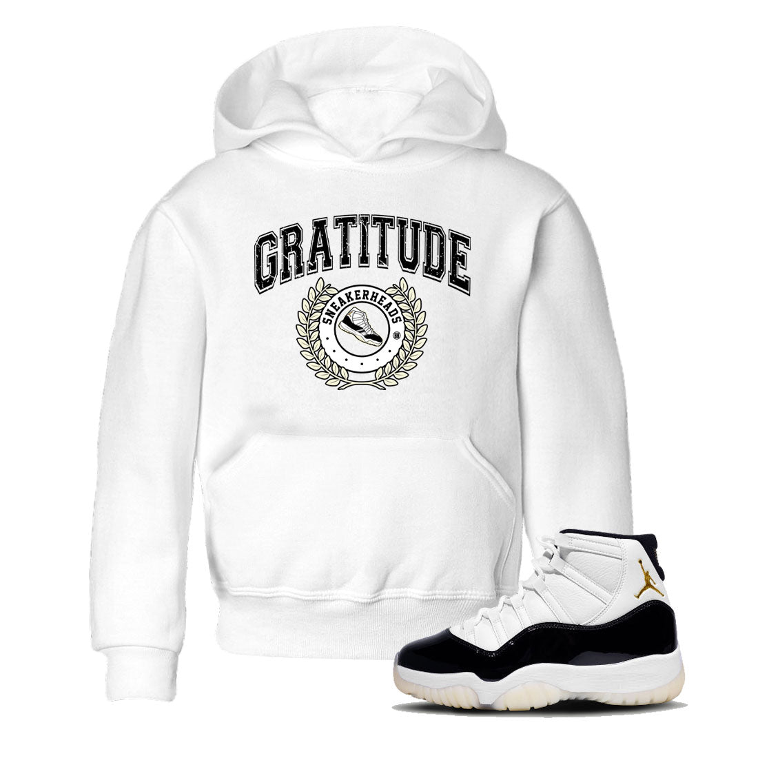 snkmatch Letter snkmatch Tee Kids - Air Jordan 11 Gratitude