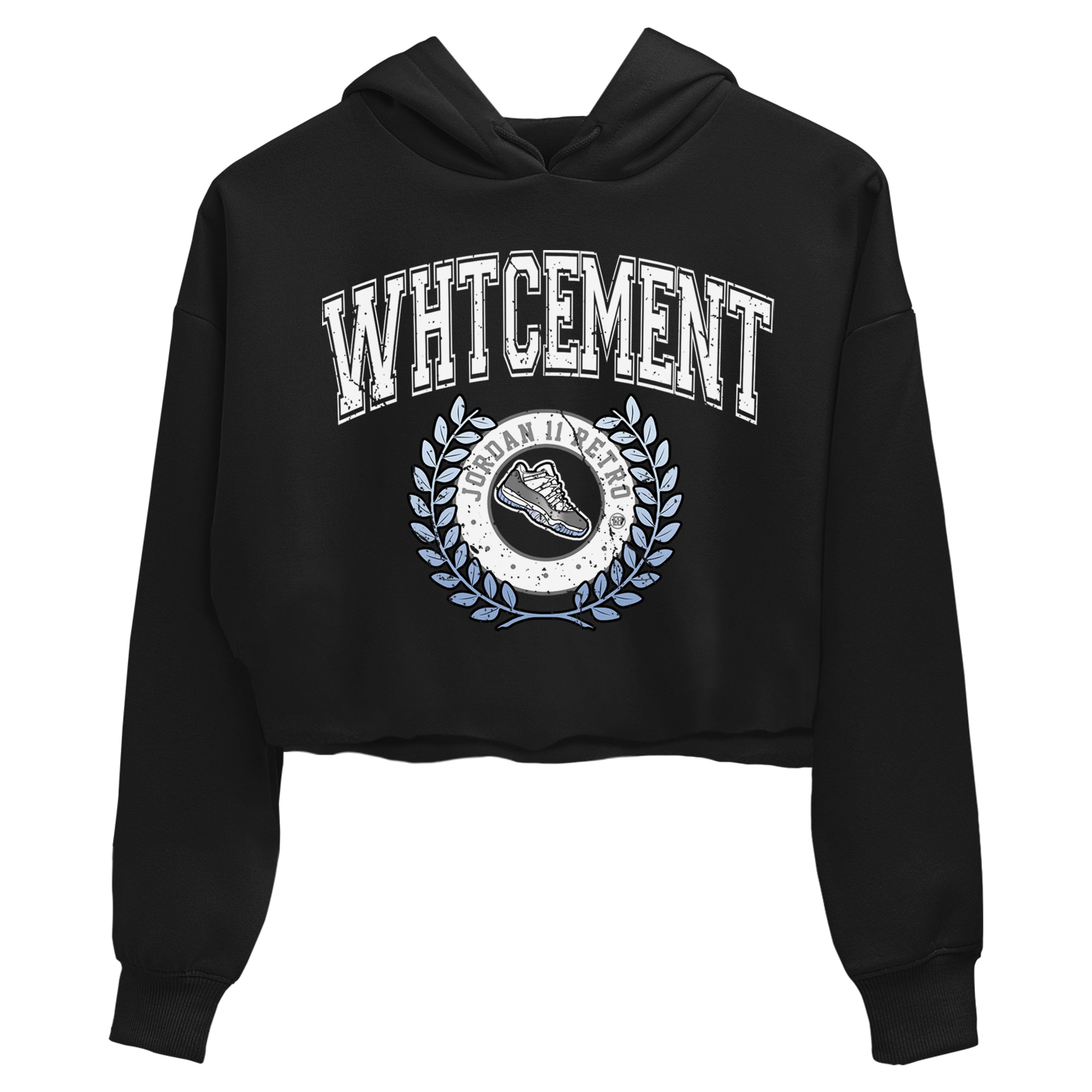 snkmatch Letter Women's Tops - Air Jordan 11 White Cement