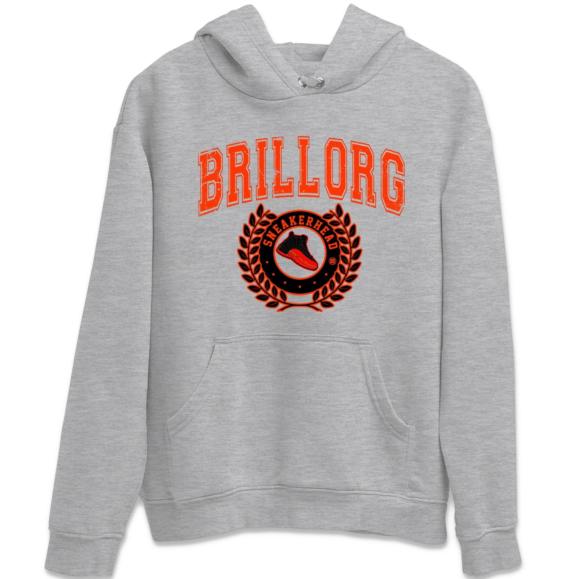 snkmatch Letter Unisex Tops - Air Jordan 12 Brilliant Orange