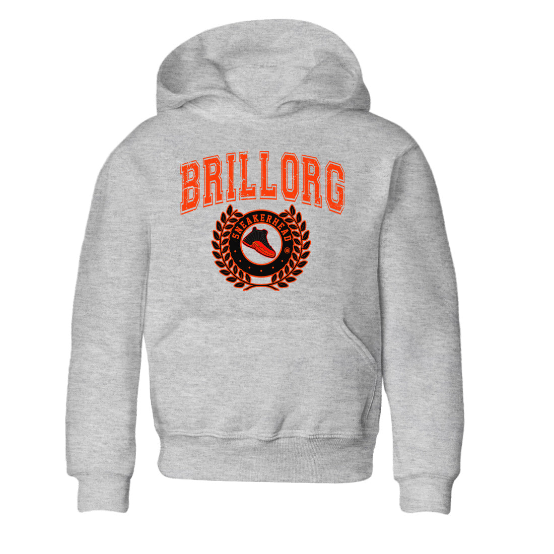 snkmatch Letter Kids Tops - Air Jordan 12 Brilliant Orange
