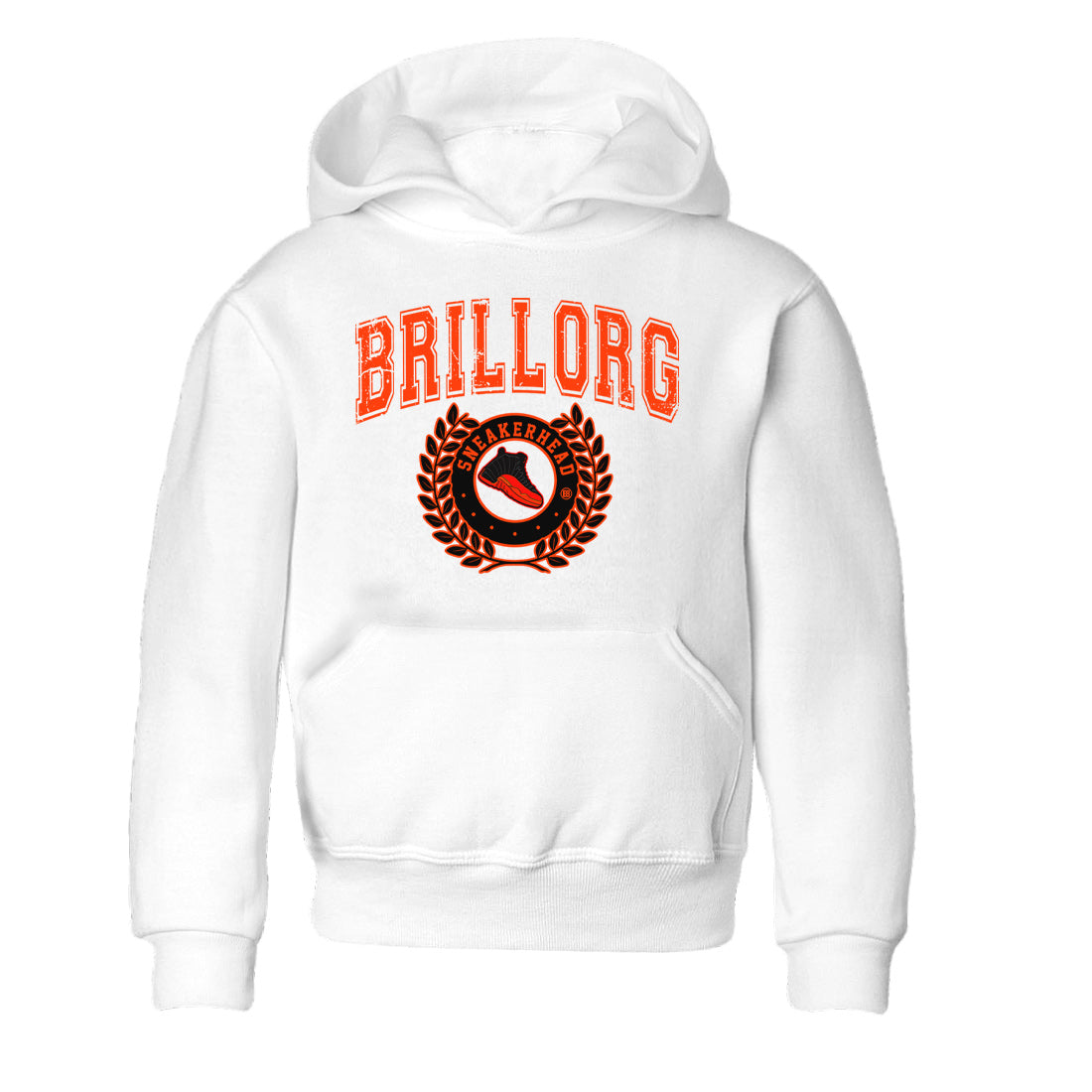 snkmatch Letter Kids Tops - Air Jordan 12 Brilliant Orange