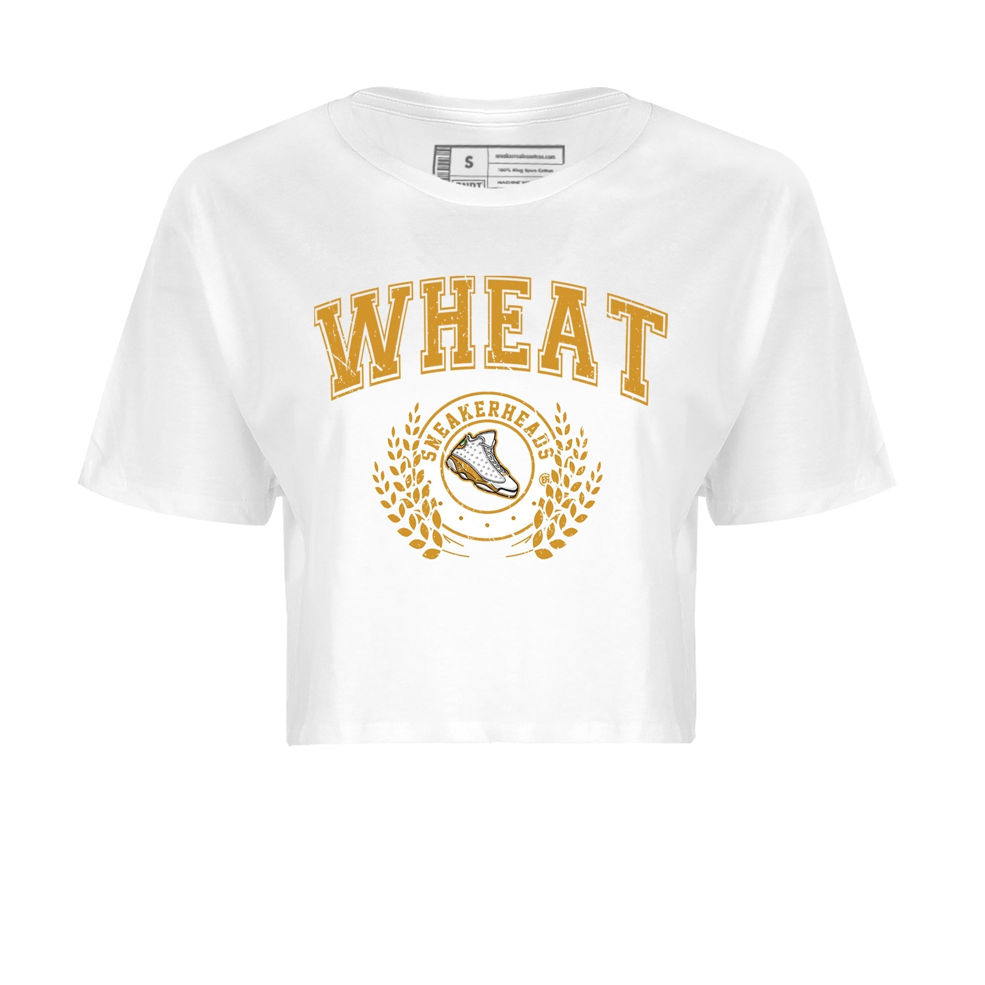 snkmatch Letter Women's Tops - Air Jordan 13 Wheat
