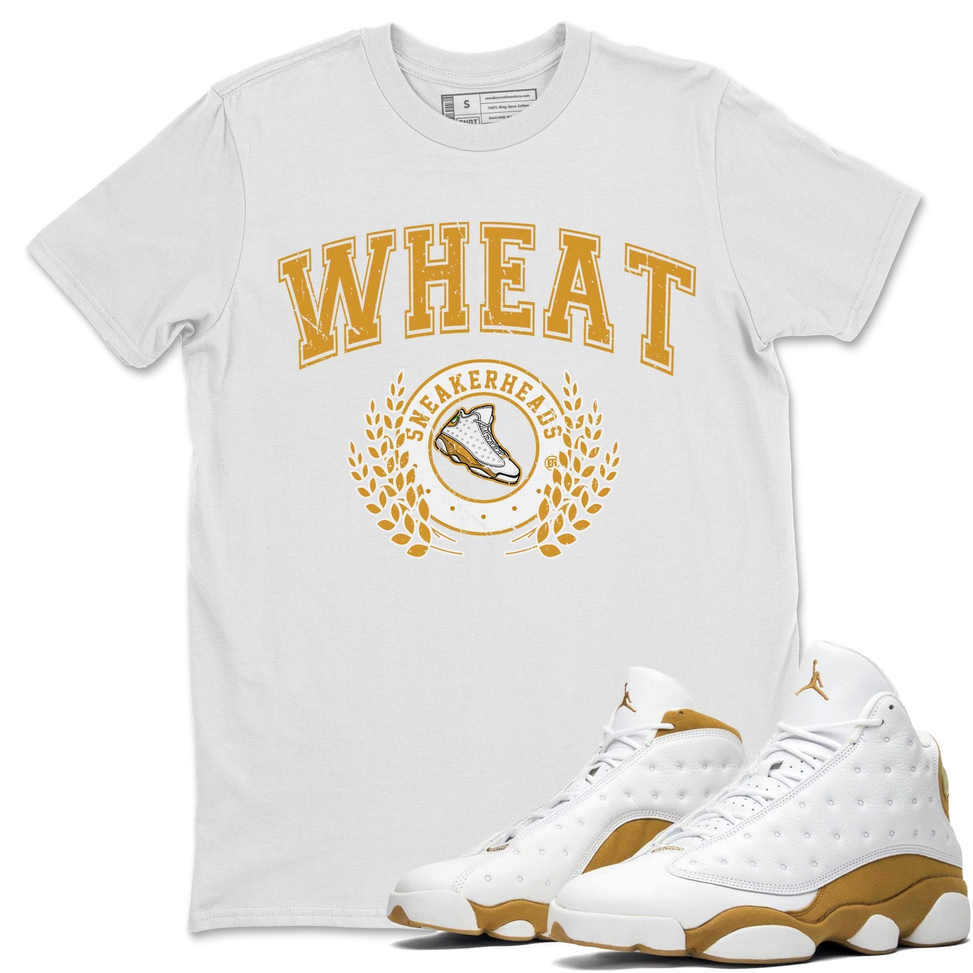 snkmatch Letter Unisex Tops - Air Jordan 13 Wheat