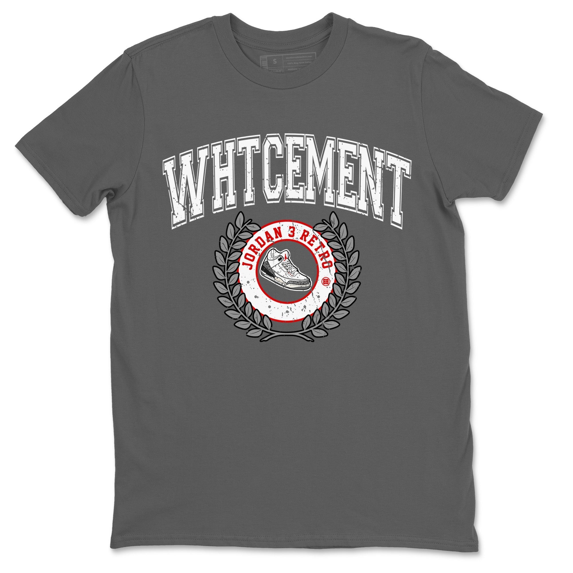 snkmatch Letter Unisex Tops - Air Jordan 3 White Cement