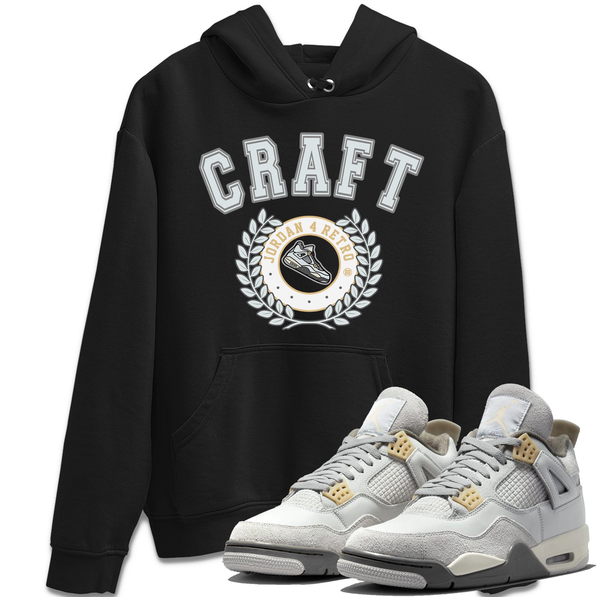 snkmatch Letter Unisex Tops - Air Jordan 4 Craft