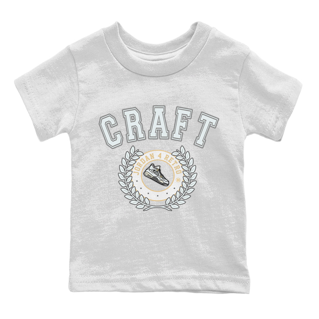 snkmatch Letter Kids Tops - Air Jordan 4 Craft