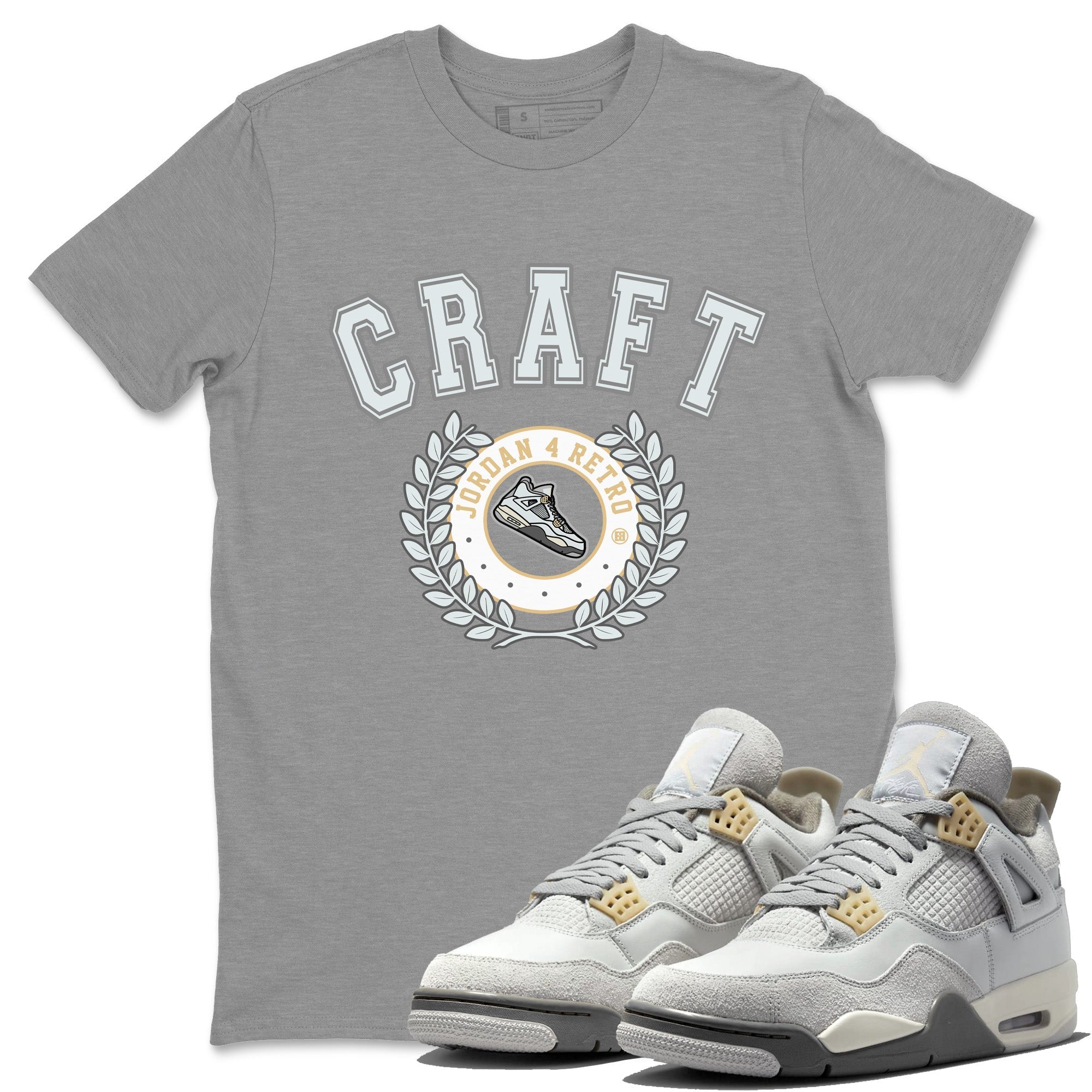 snkmatch Letter Unisex Tops - Air Jordan 4 Craft