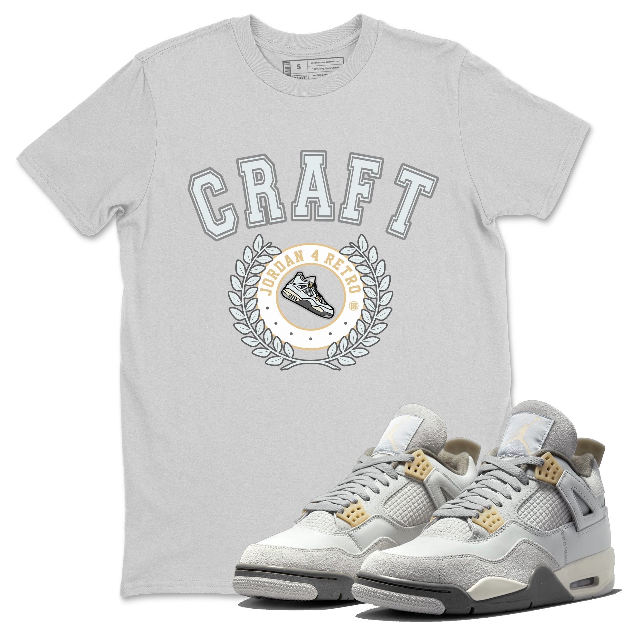 snkmatch Letter Unisex Tops - Air Jordan 4 Craft