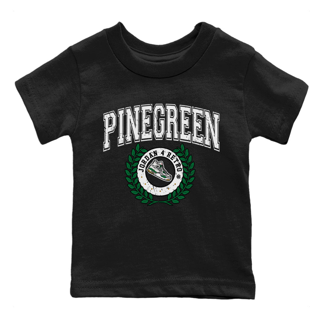 snkmatch Letter Kids Tops - Air Jordan 4 Pine Green SB