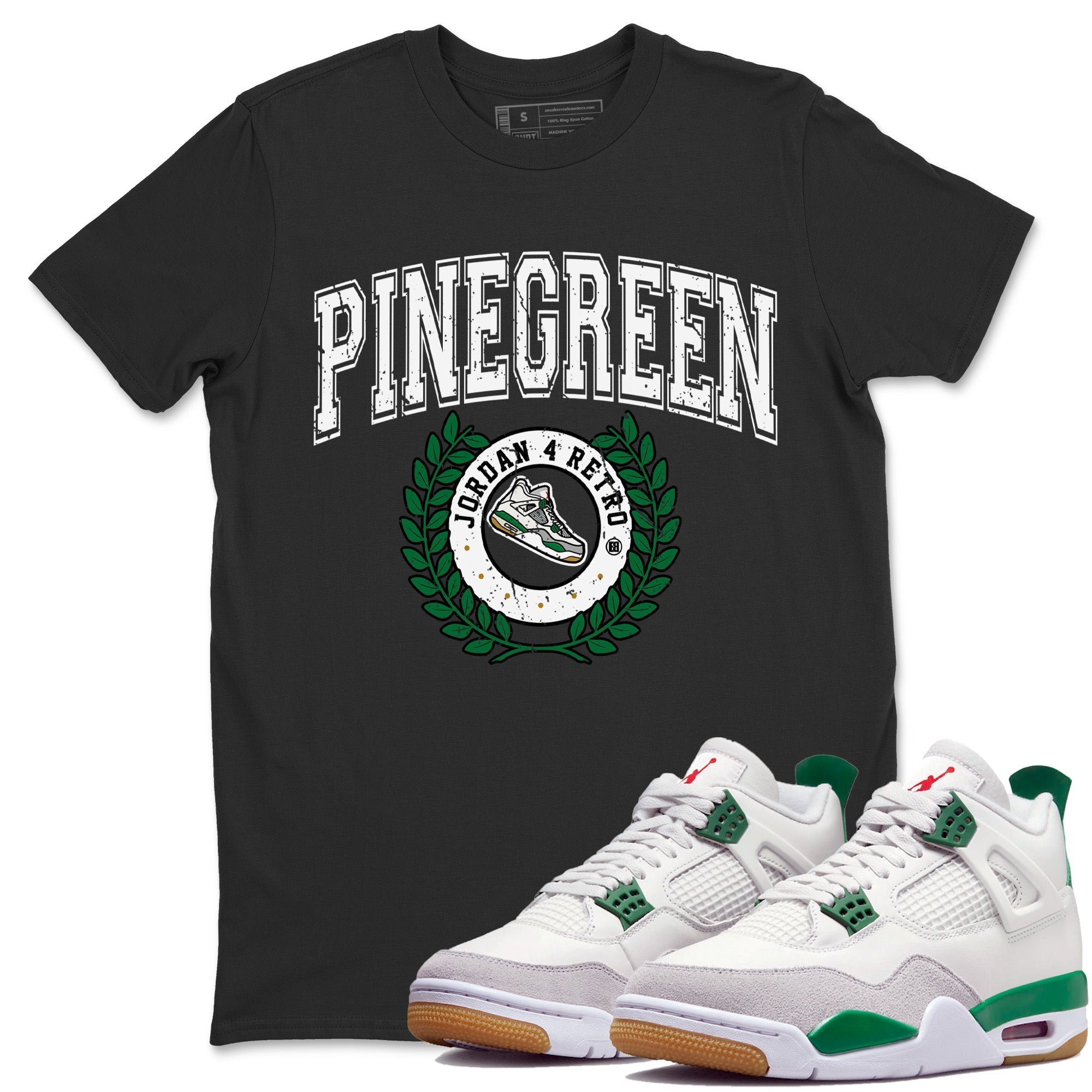 snkmatch Letter Unisex Tops - Air Jordan 4 Pine Green SB