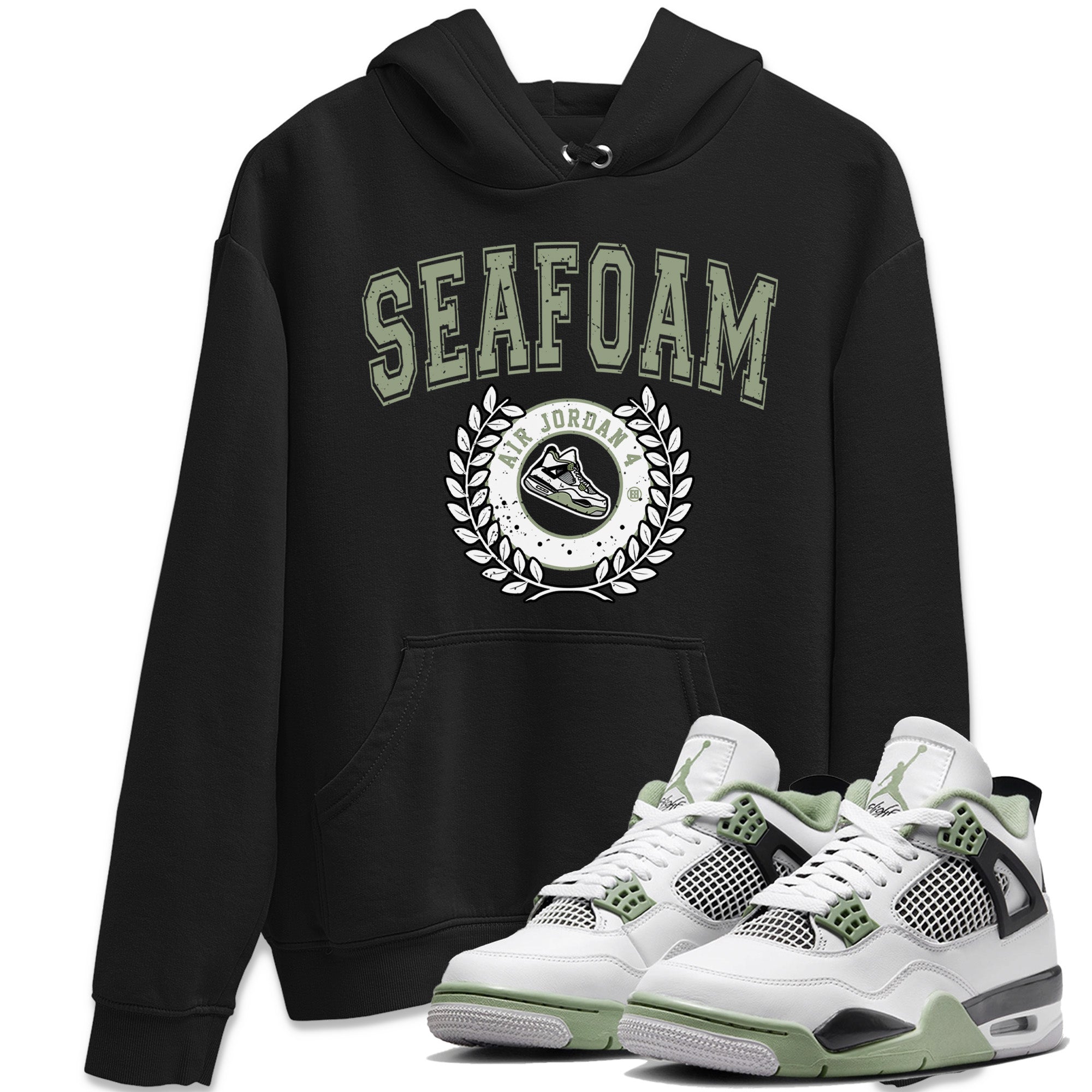 snkmatch Letter Unisex Tops - Air Jordan 4 Seafoam
