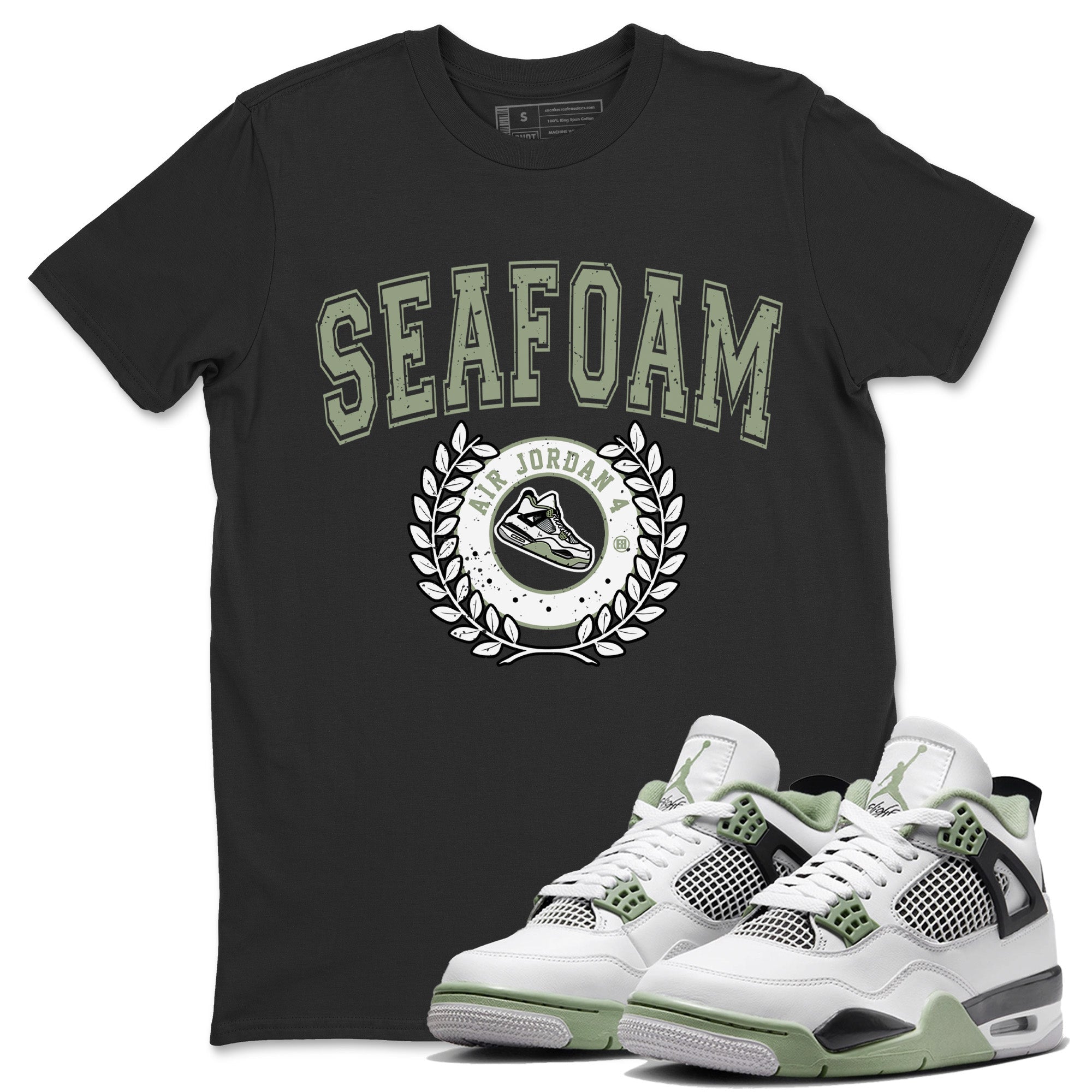 snkmatch Letter Unisex Tops - Air Jordan 4 Seafoam