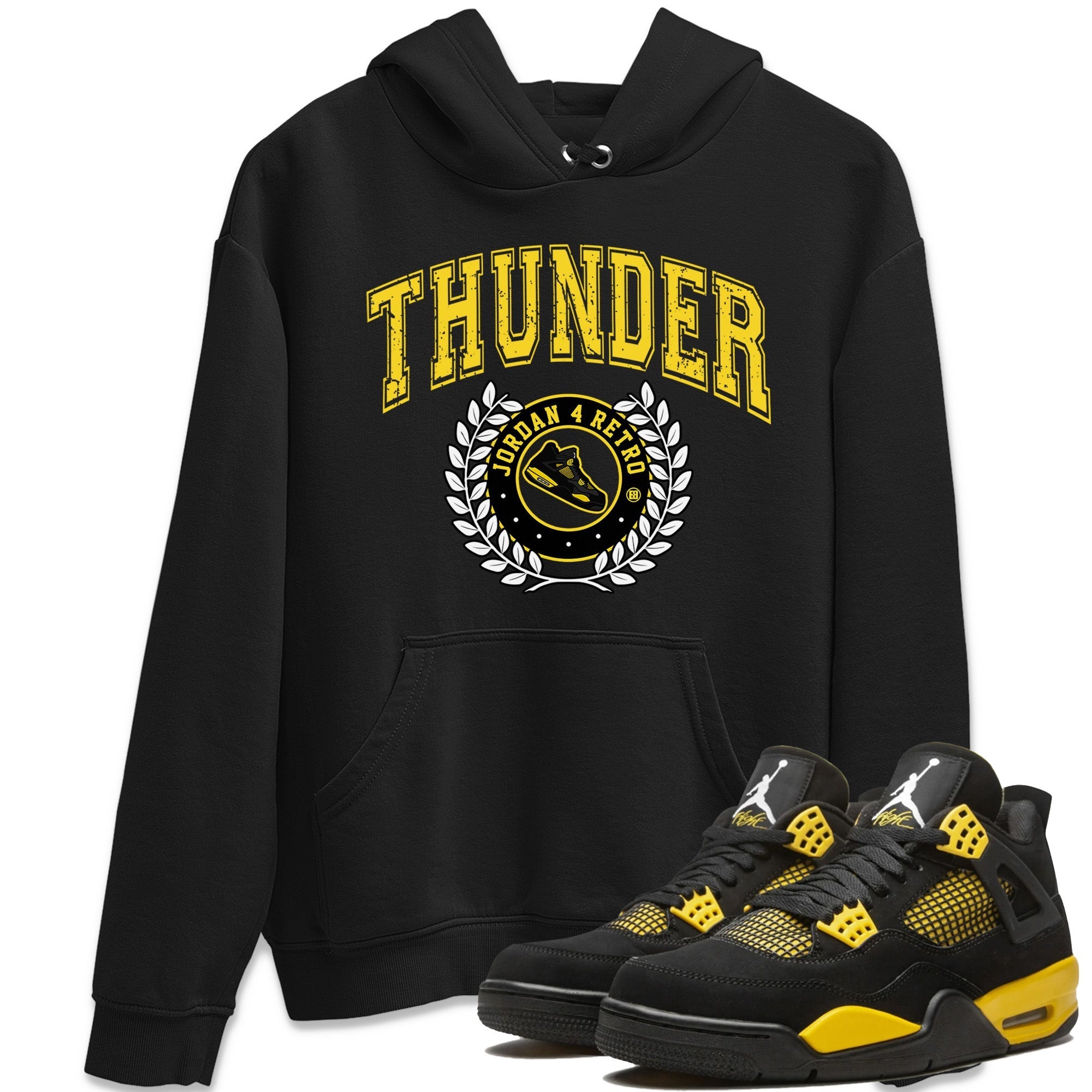 snkmatch Letter Unisex Tops - Air Jordan 4 Thunder