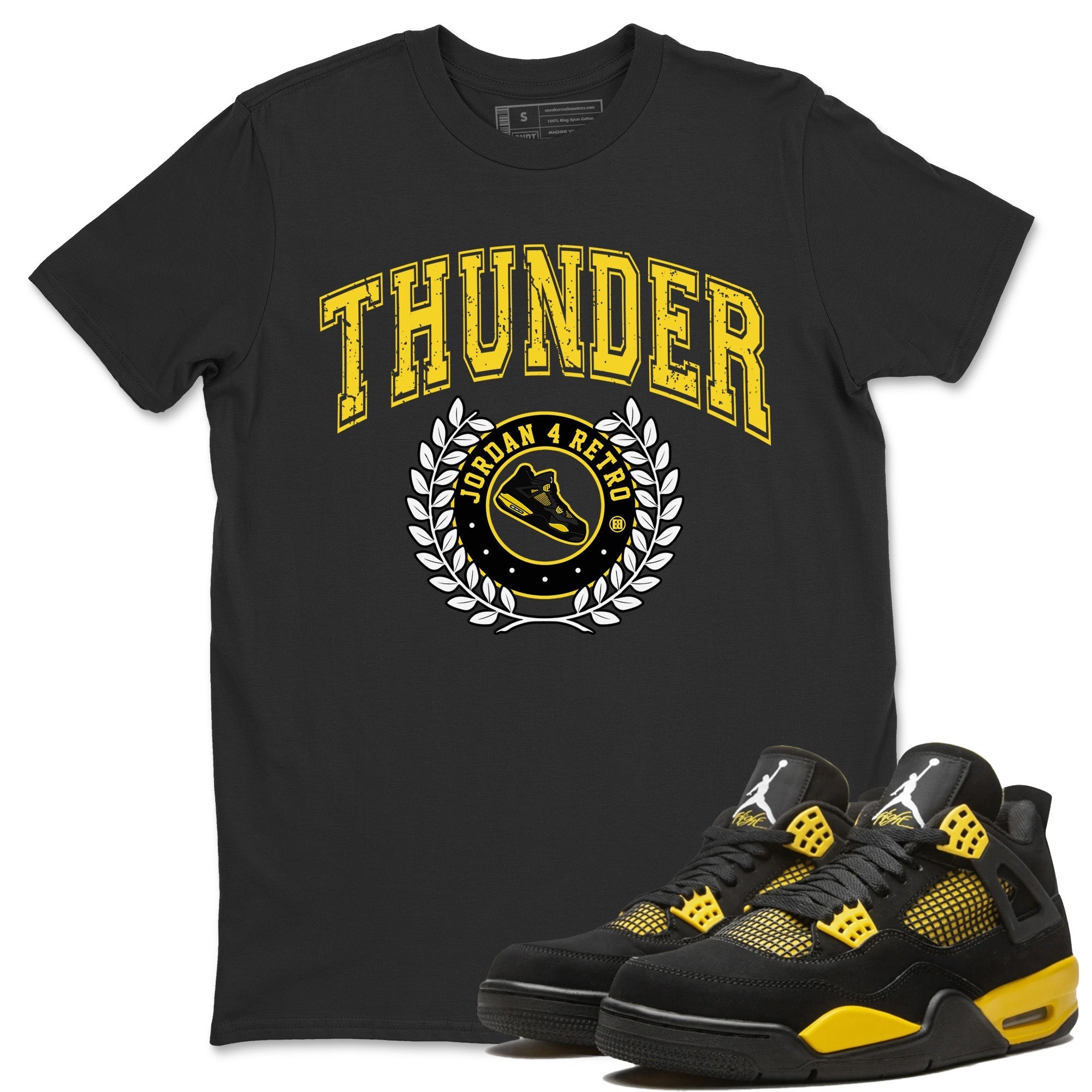 snkmatch Letter Unisex Tops - Air Jordan 4 Thunder