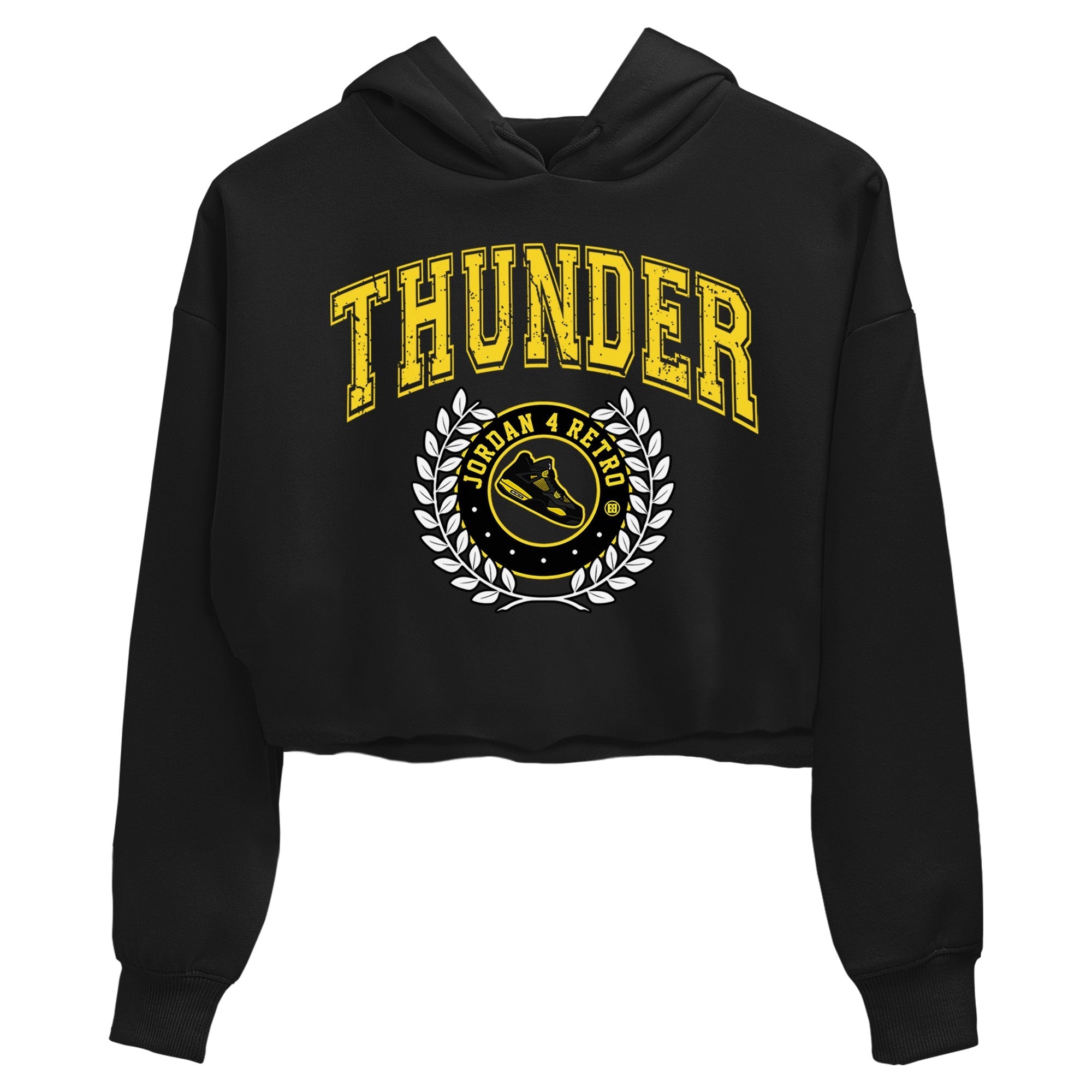 snkmatch Letter Women's Tops - Air Jordan 4 Thunder