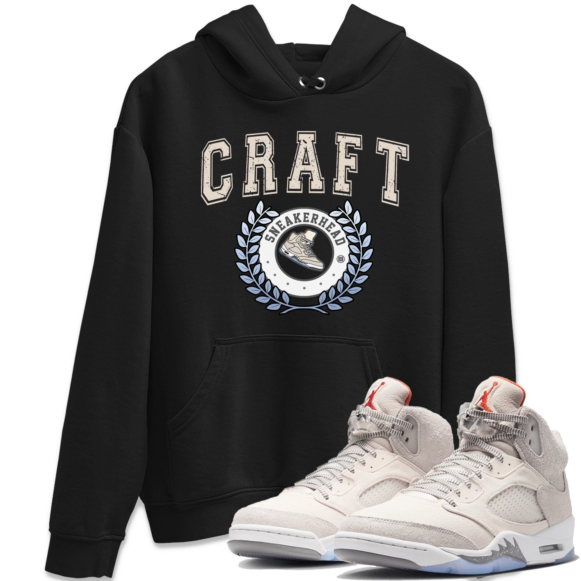 snkmatch Letter Unisex Tops - Air Jordan 5 Craft