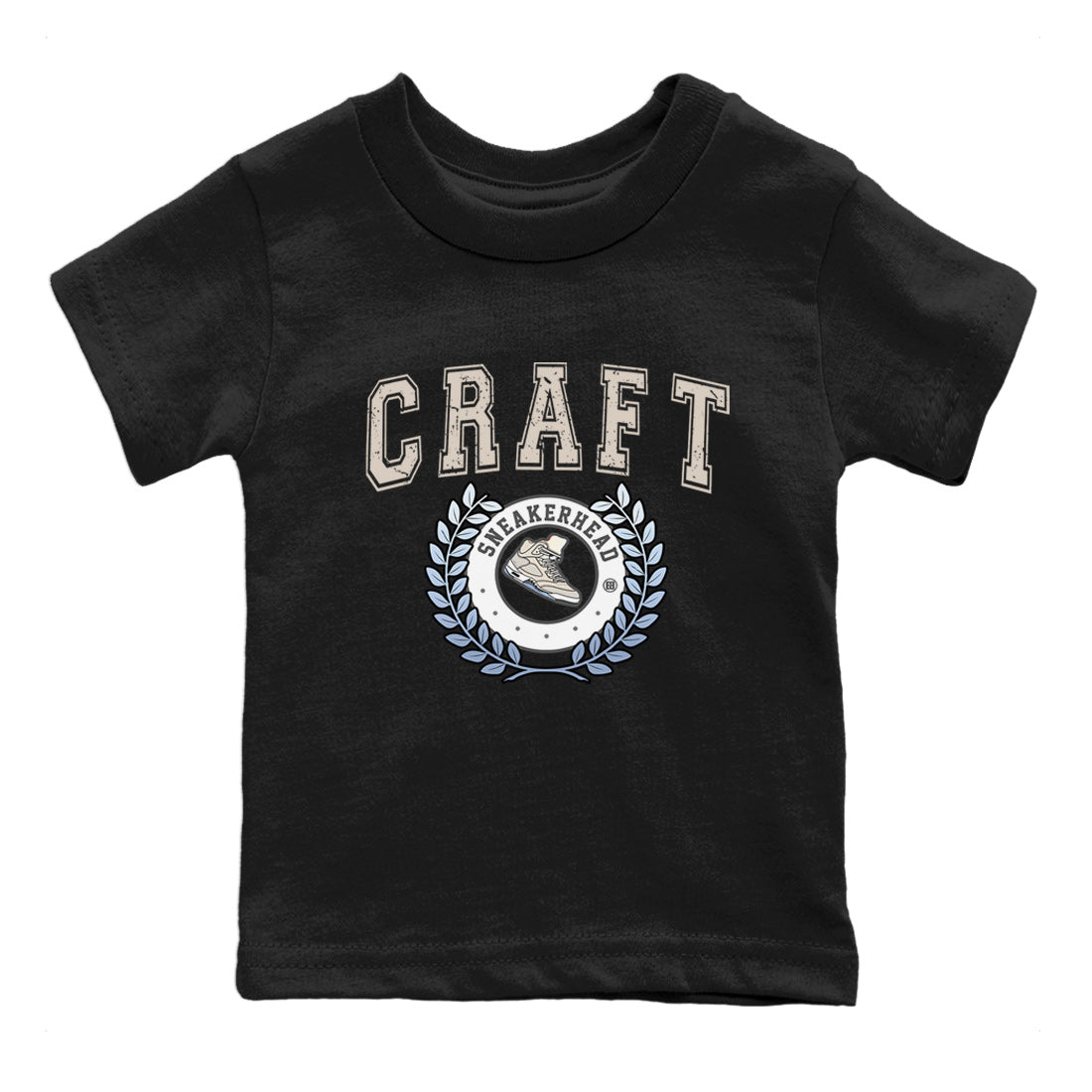 snkmatch Letter Kids Tops - Air Jordan 5 Craft