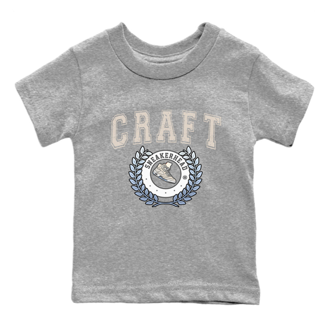 snkmatch Letter Kids Tops - Air Jordan 5 Craft