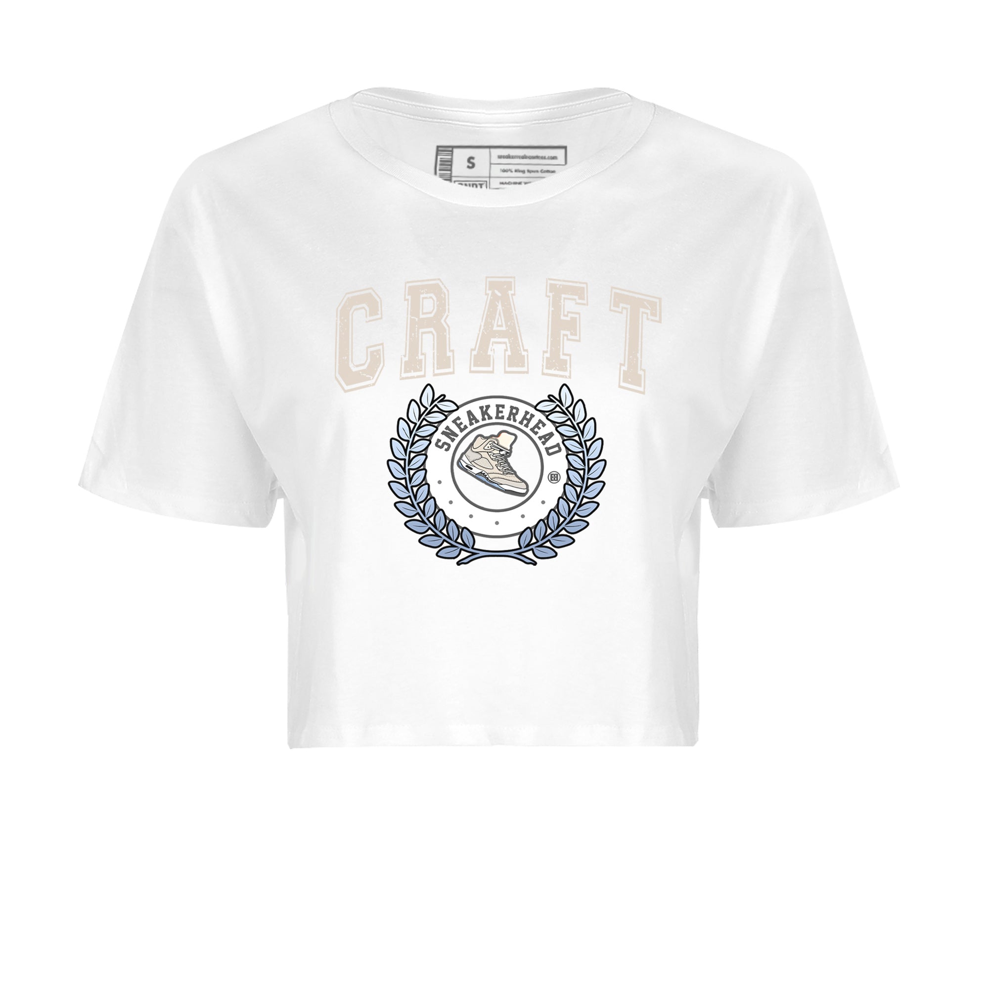 snkmatch Letter Women's Tops - Air Jordan 5 Craft