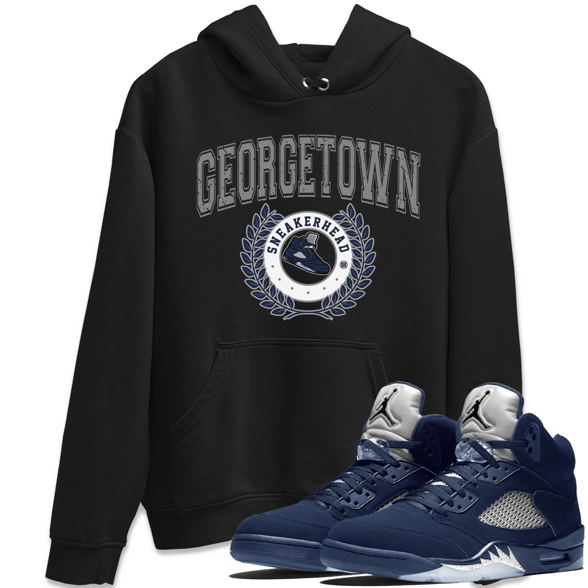 snkmatch Letter snkmatch Tee - Air Jordan 5 Georgetown