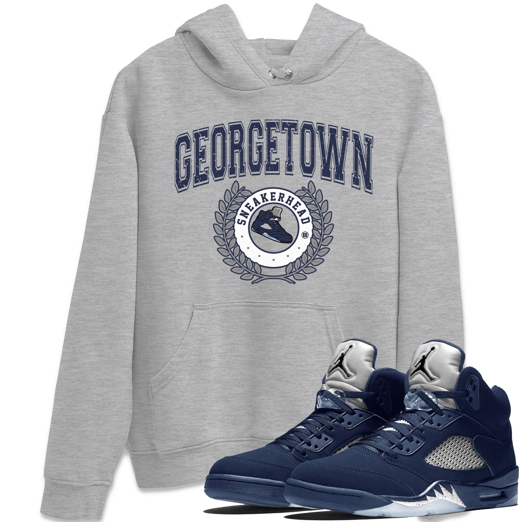 snkmatch Letter snkmatch Tee - Air Jordan 5 Georgetown