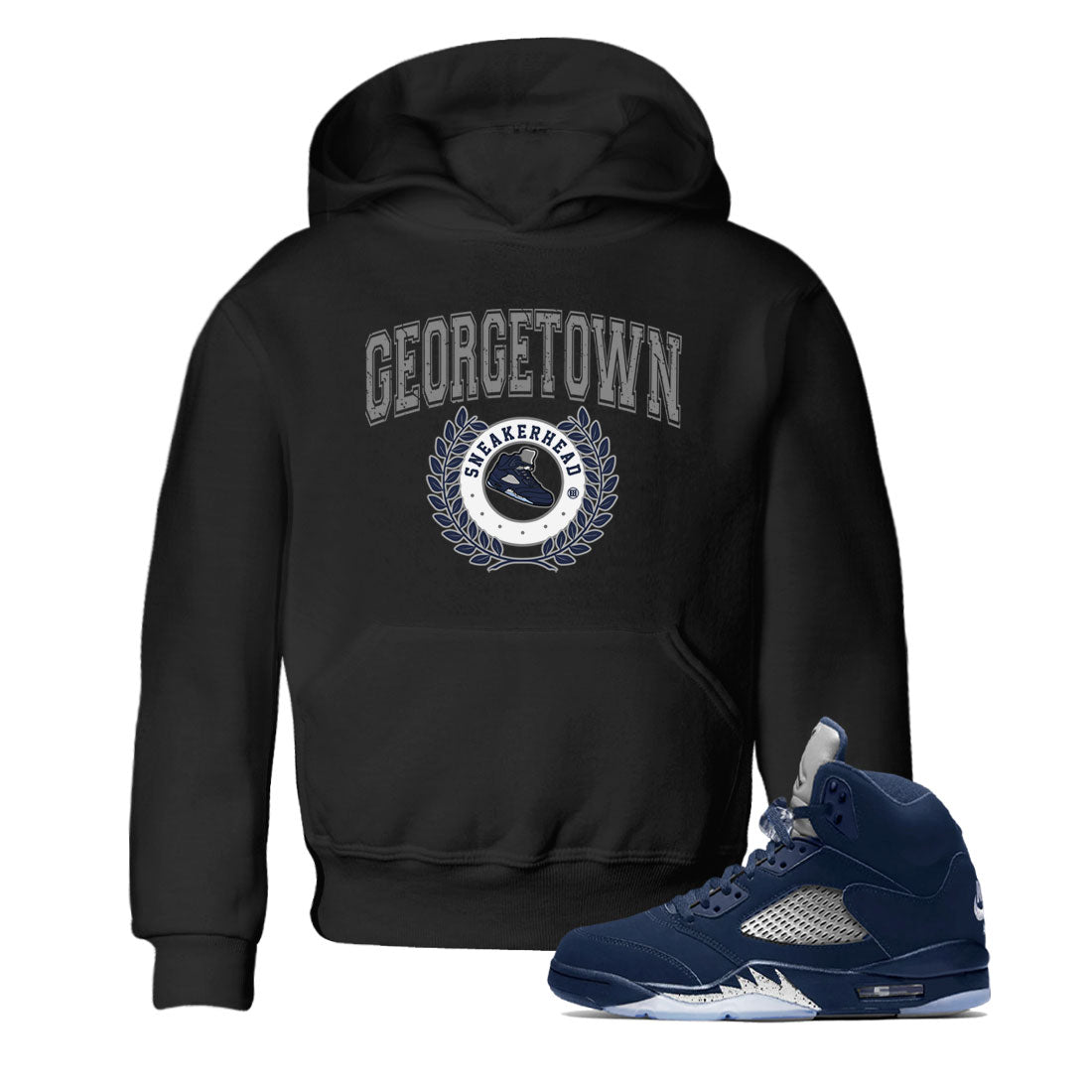 snkmatch Letter snkmatch Tee Kids - Air Jordan 5 Georgetown