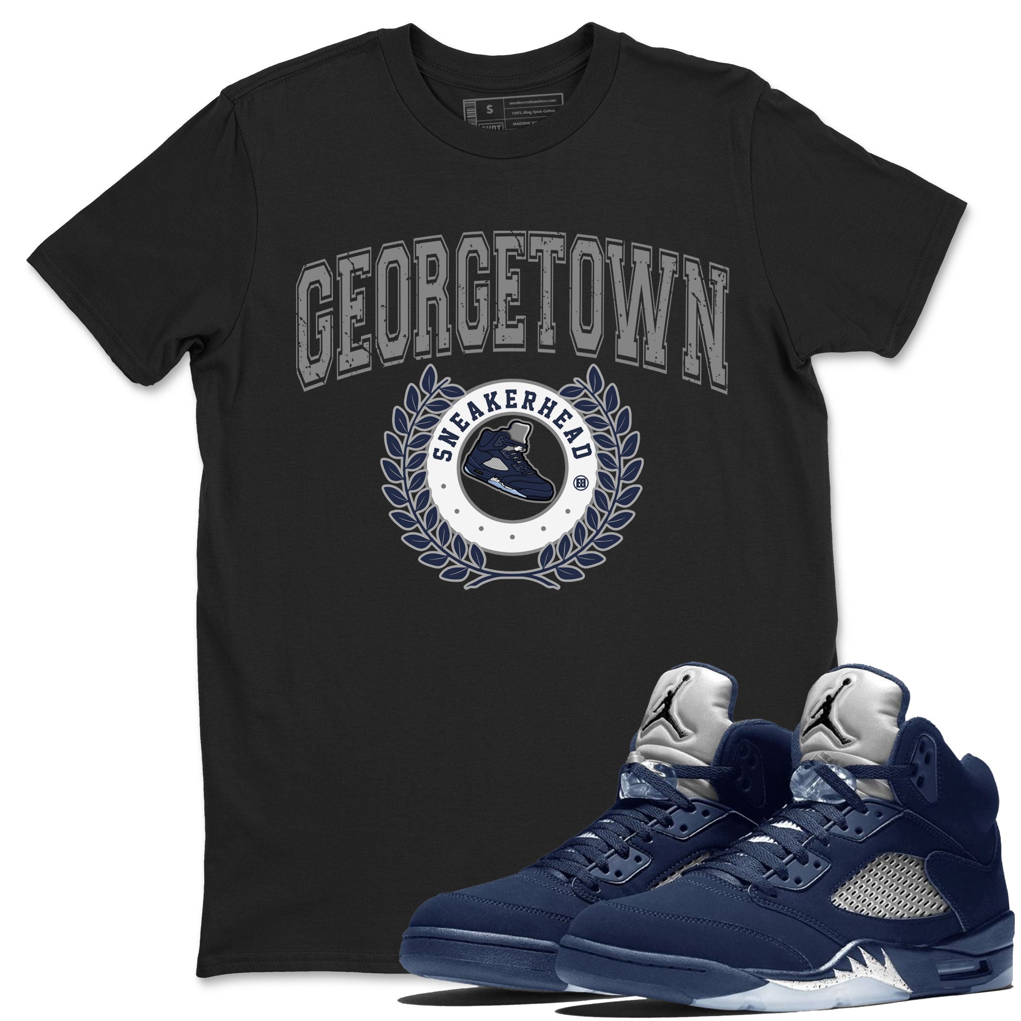 snkmatch Letter snkmatch Tee - Air Jordan 5 Georgetown
